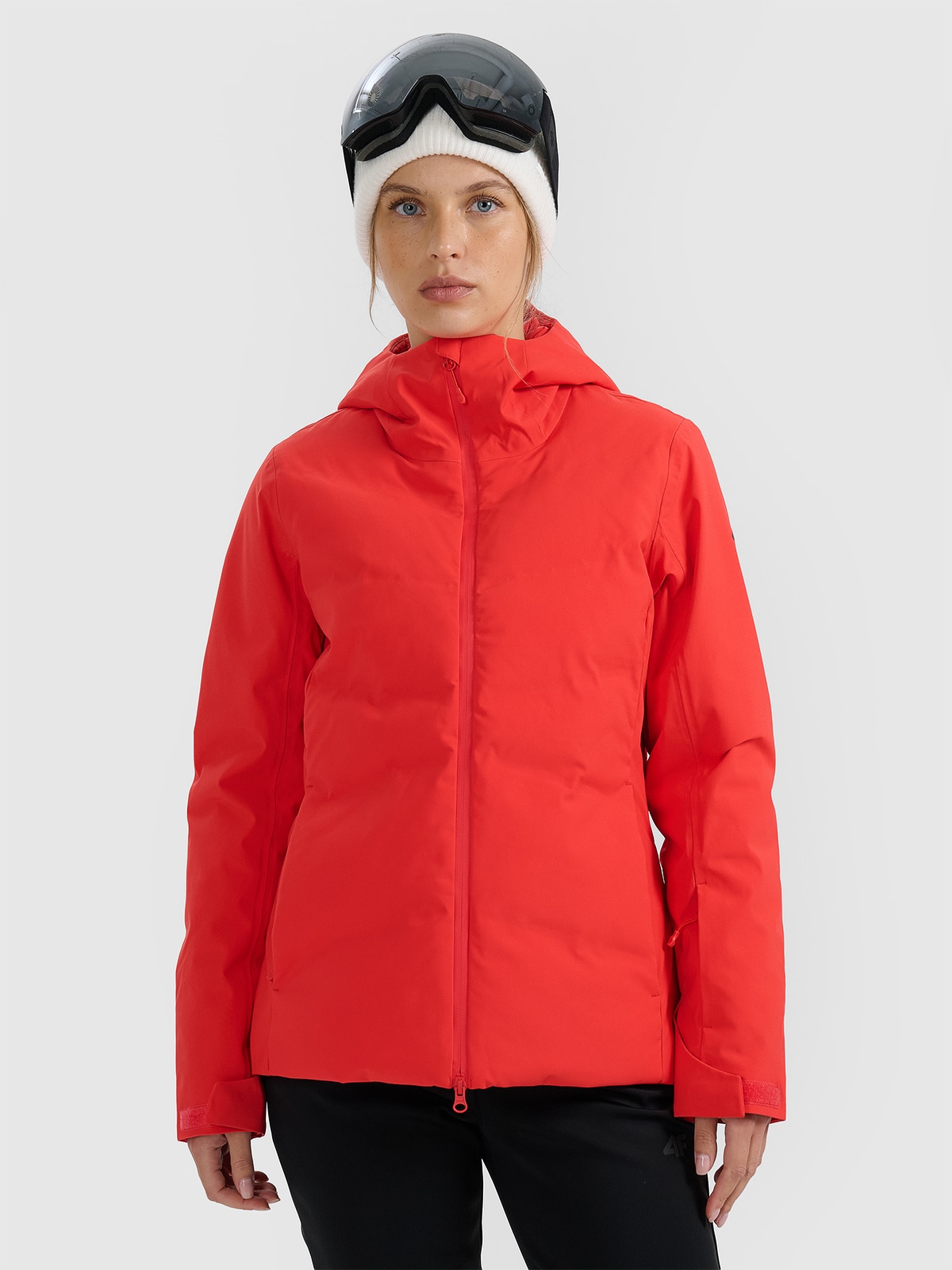 4F Kurtka narciarska membrana 10000 damska - czerwona XS
