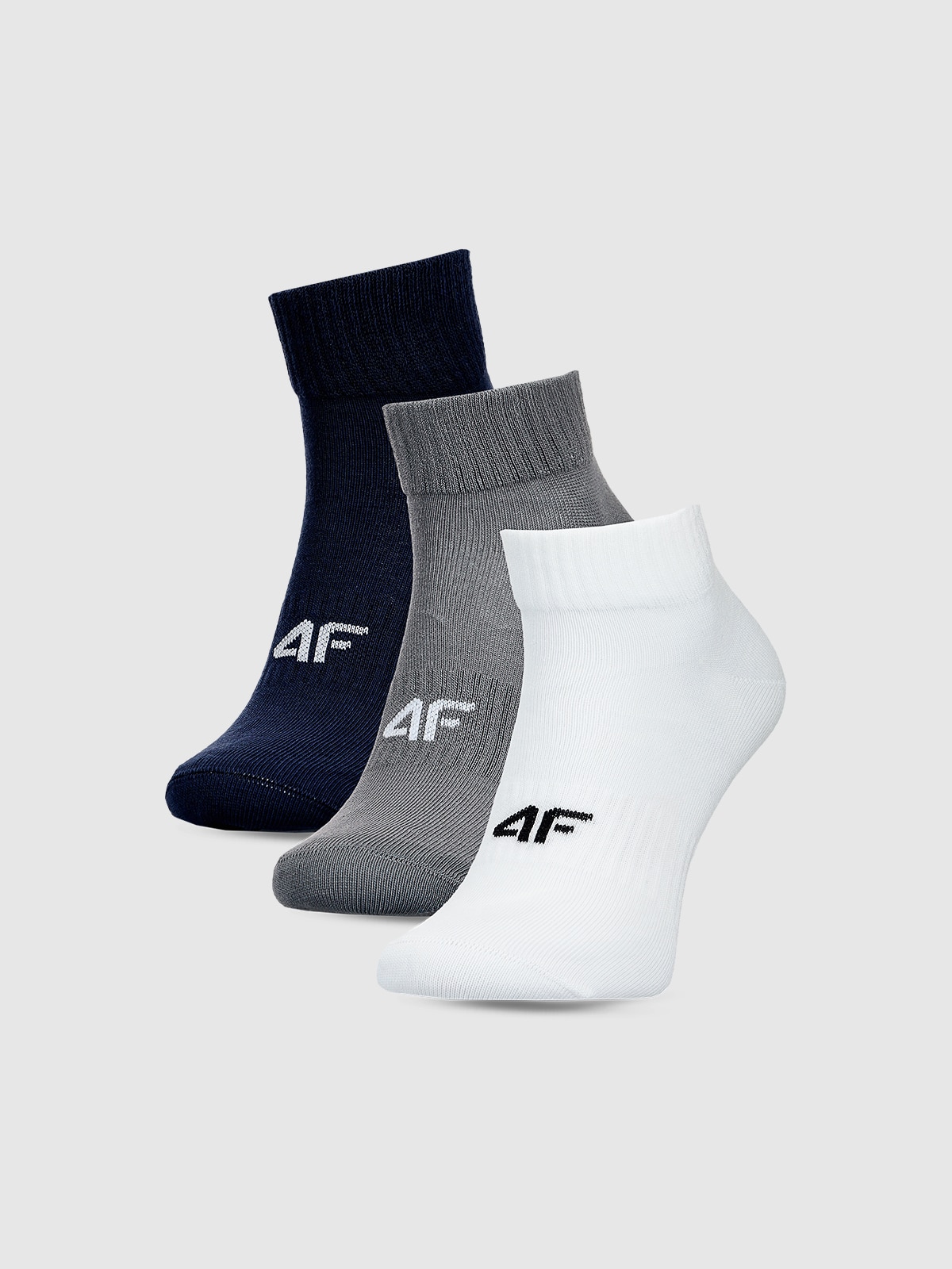 4F Skarpetki casual za kostkę (3-pack) męskie - multikolor 43-46