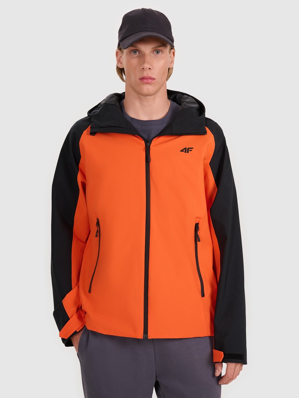 4F Kurtka przejściowa membrana 5000 męska - pomarańczowa S