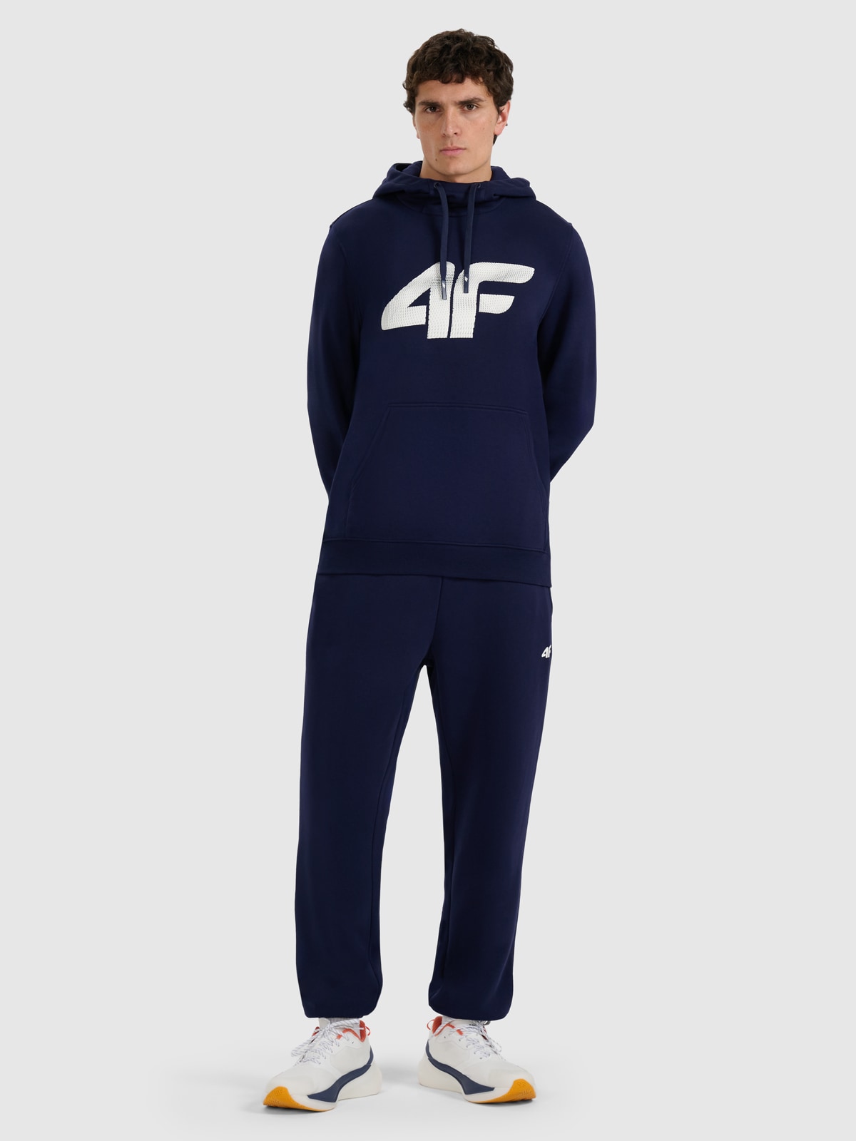 4F Spodnie dresowe joggery męskie - granatowe 3XL