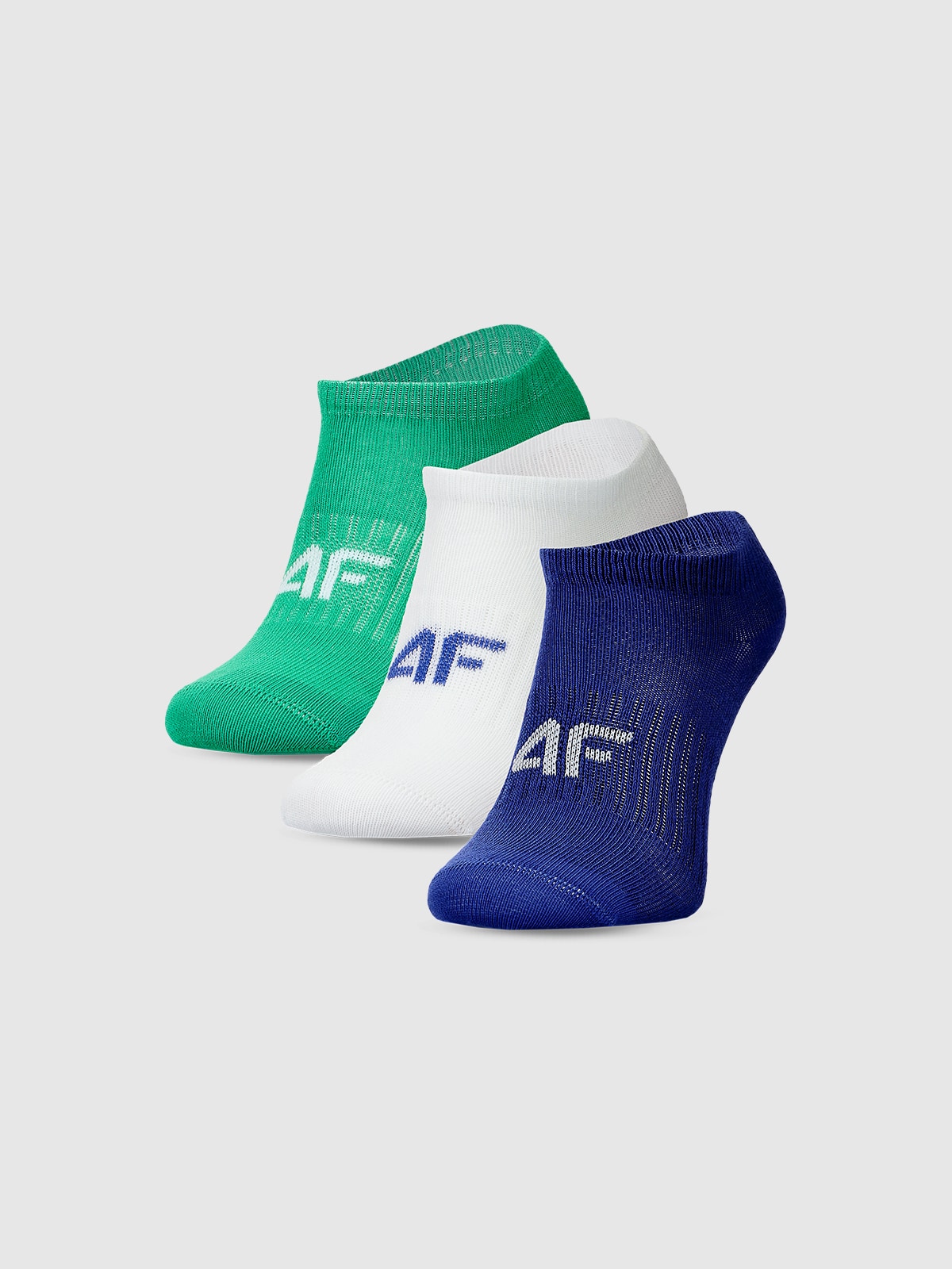 4F Skarpetki casual przed kostkę (3-pack) chłopięce - multikolor 38-40