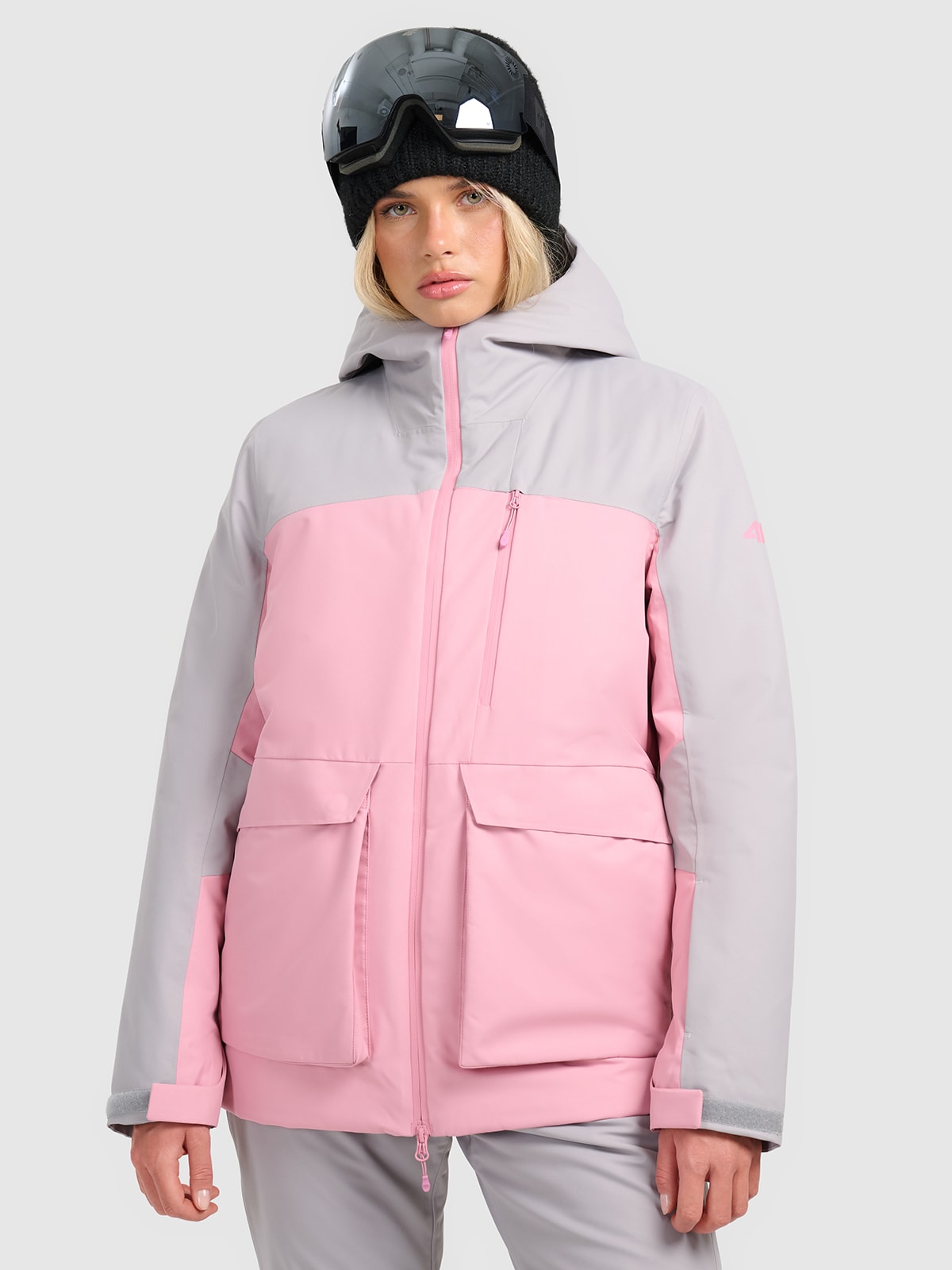 4F Kurtka narciarska membrana 8000 damska - różowa XXL