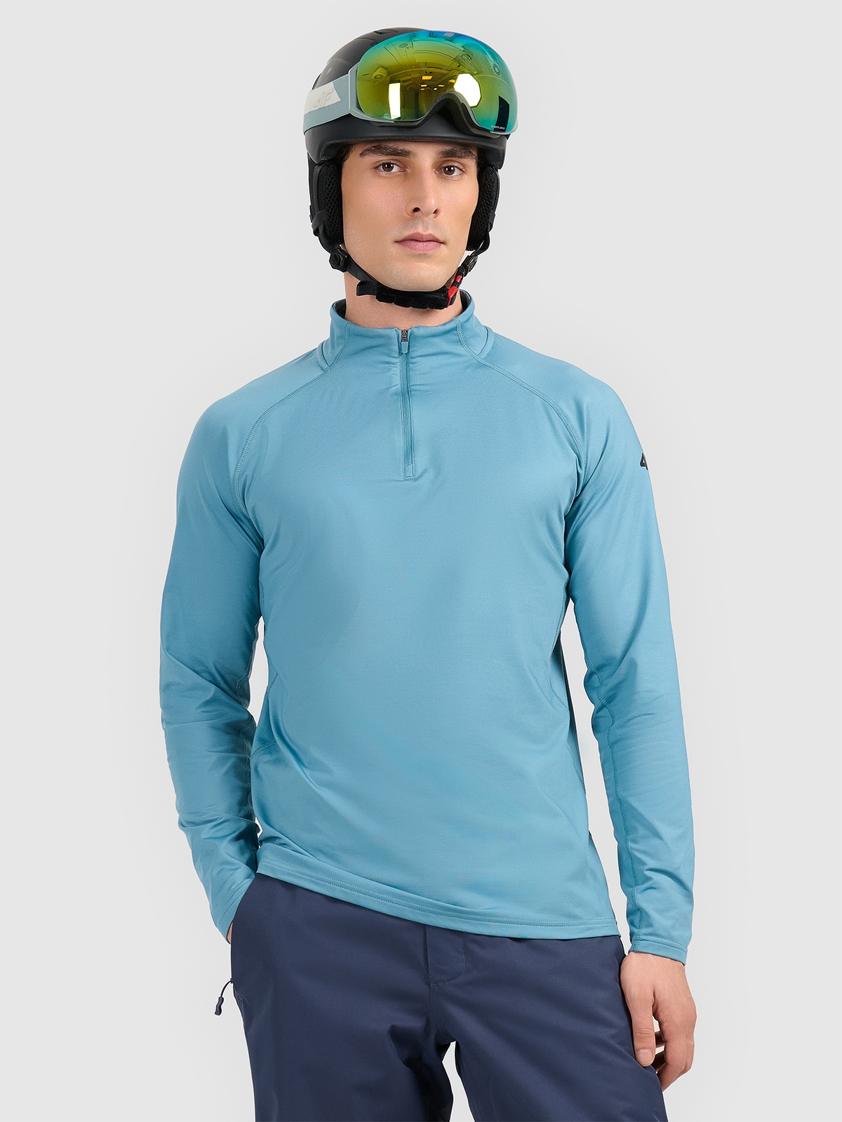 4F Bielizna termiczna ocieplana (góra) męska - turkusowa S