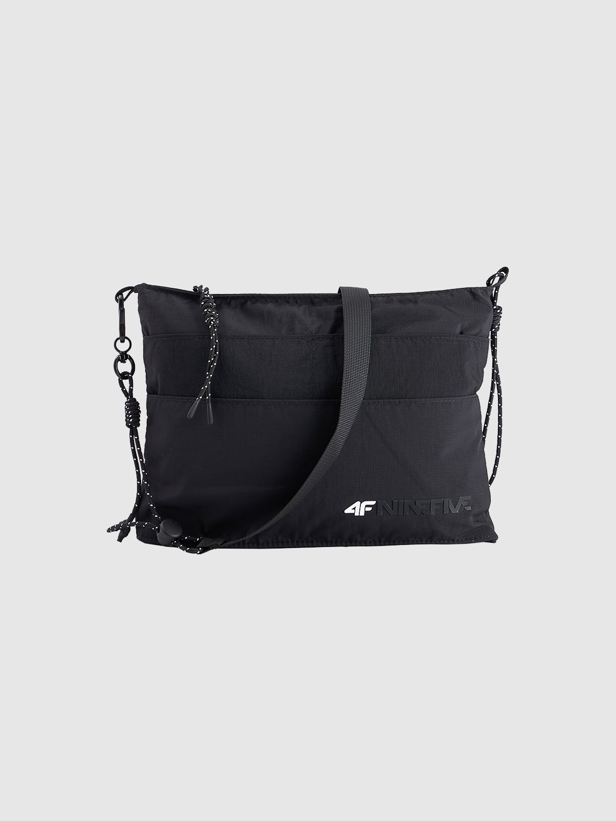 4F Saszetka crossbody uniseks - czarna Uniwersalny