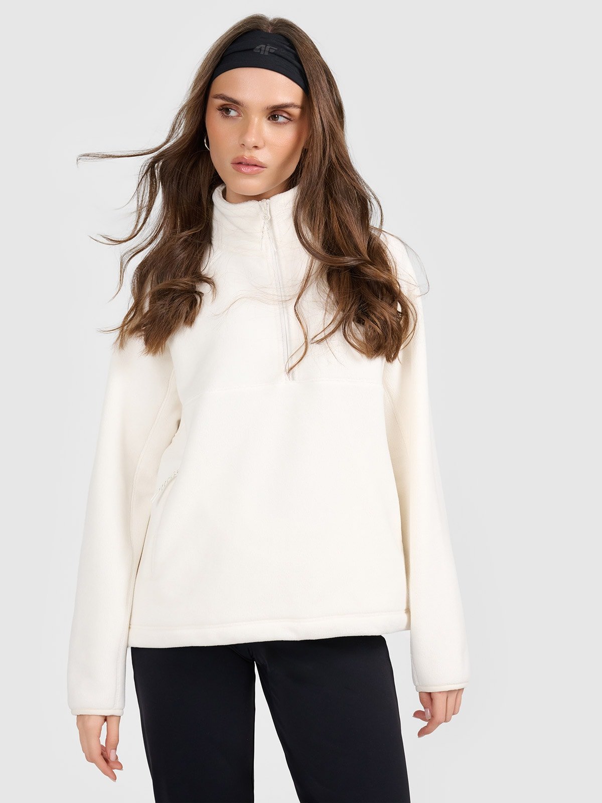 4F Polar regular bez kaptura damski - beżowy XS