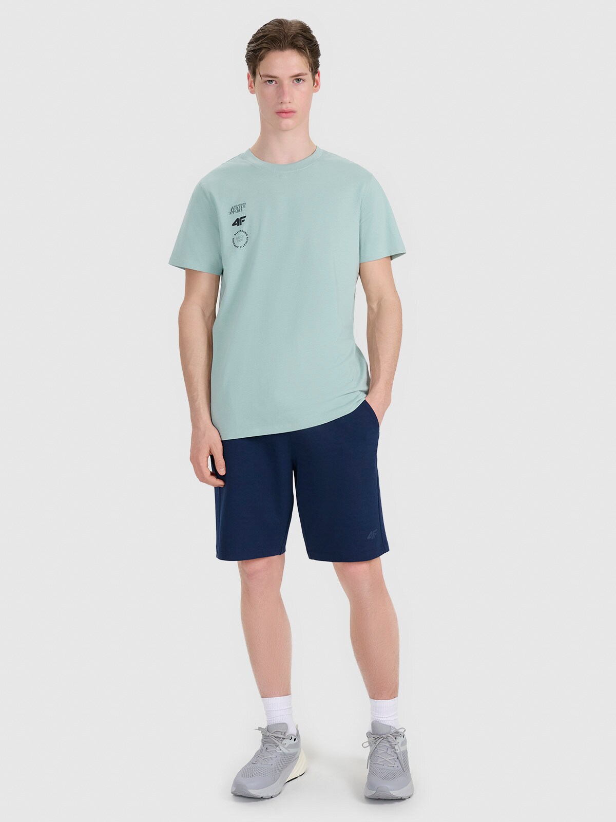 4F Spodenki dresowe męskie - granatowe S