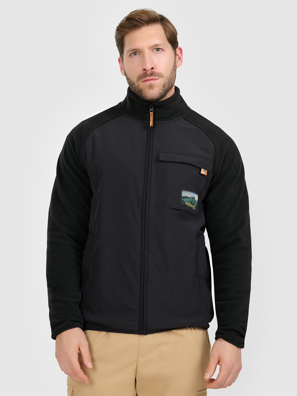 4F Polar regular ze stójką męski - czarny L