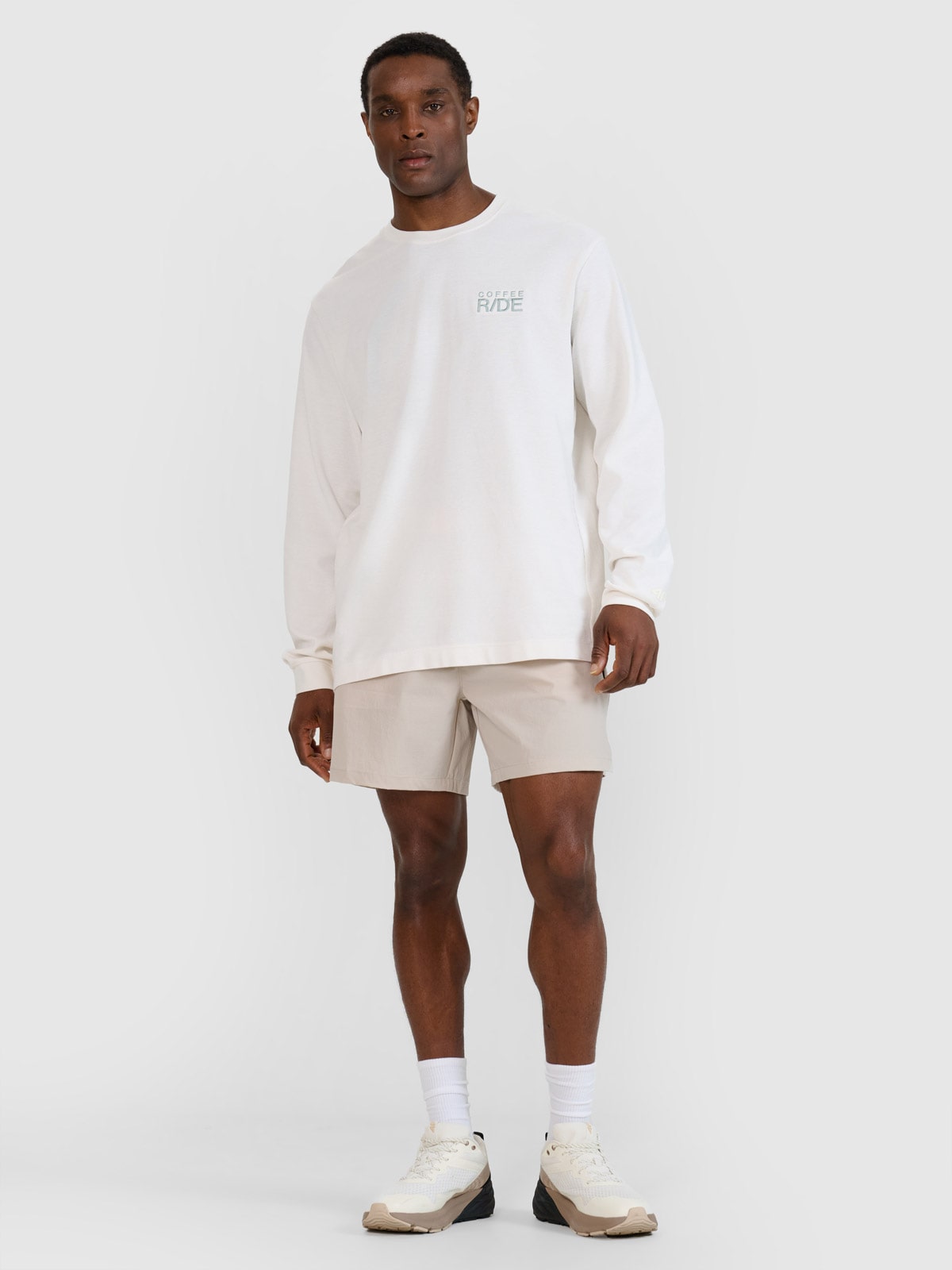 4F Spodenki casual męskie - beżowe 3XL