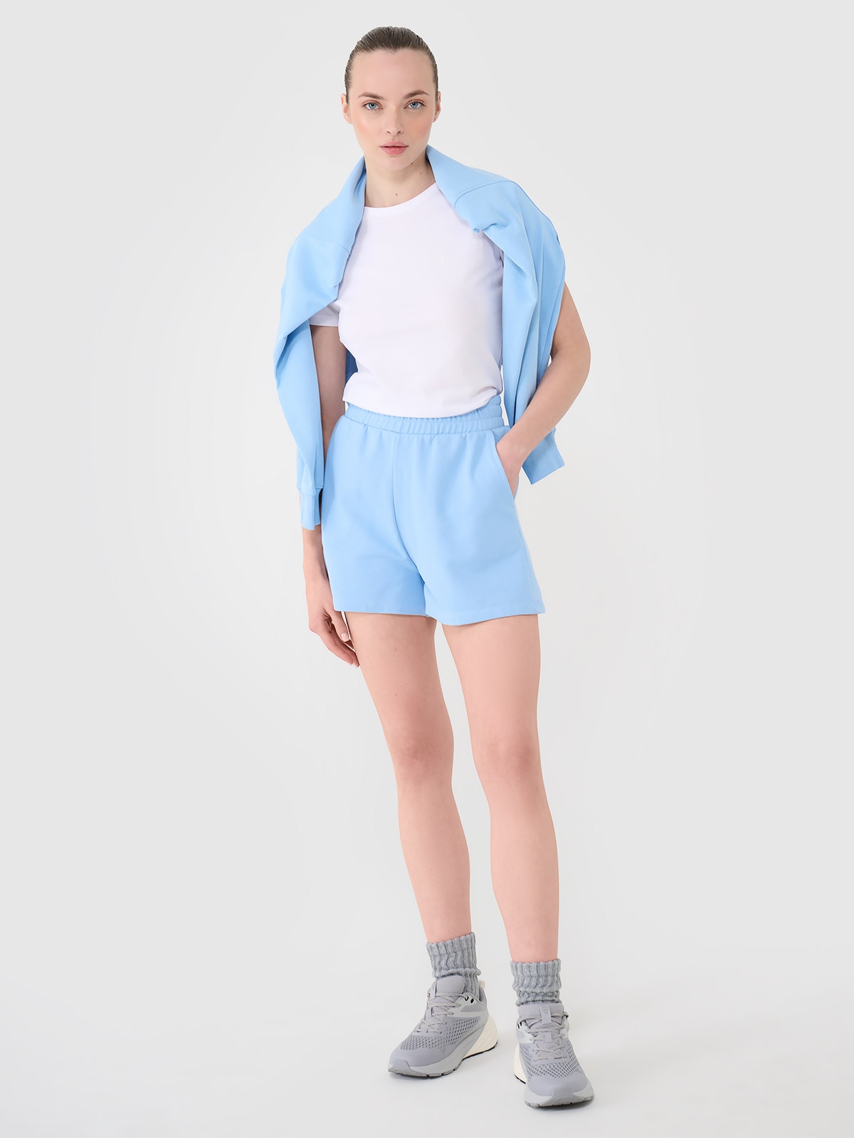 4F Spodenki dresowe damskie - granatowe S