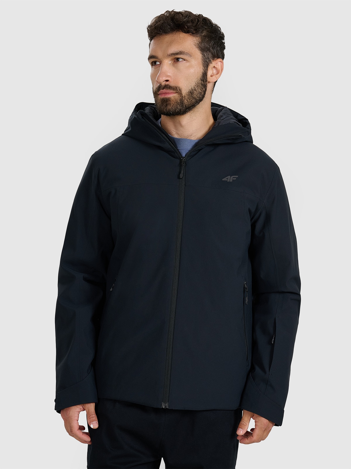 4F Kurtka narciarska membrana 5000 męska - czarna XXL