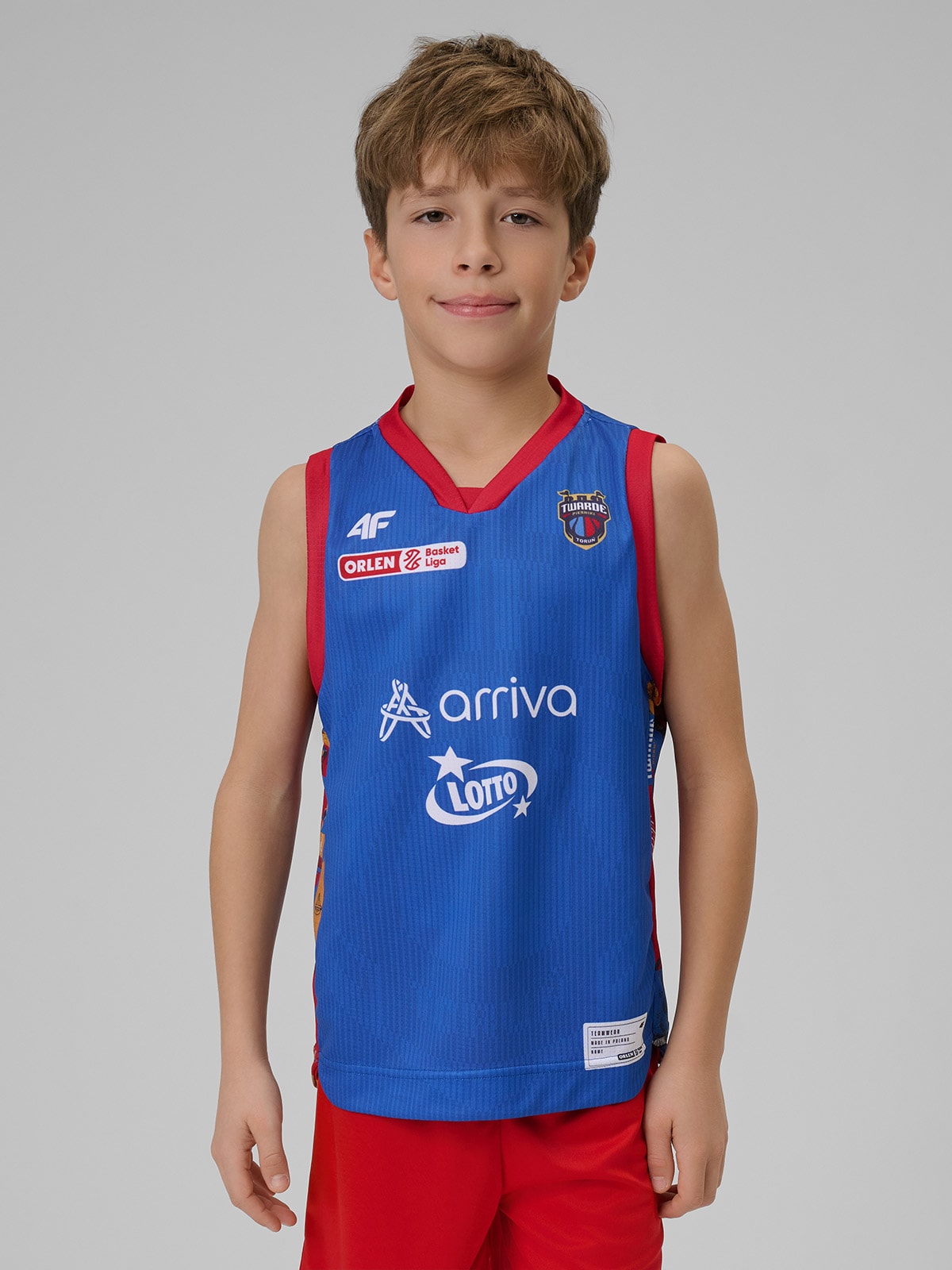 4F Koszulka meczowa replika domowa z sezonu 2025/26 dziecięca 4F x Twarde Pierniki - granatowa 146/152 (10-12 lat)