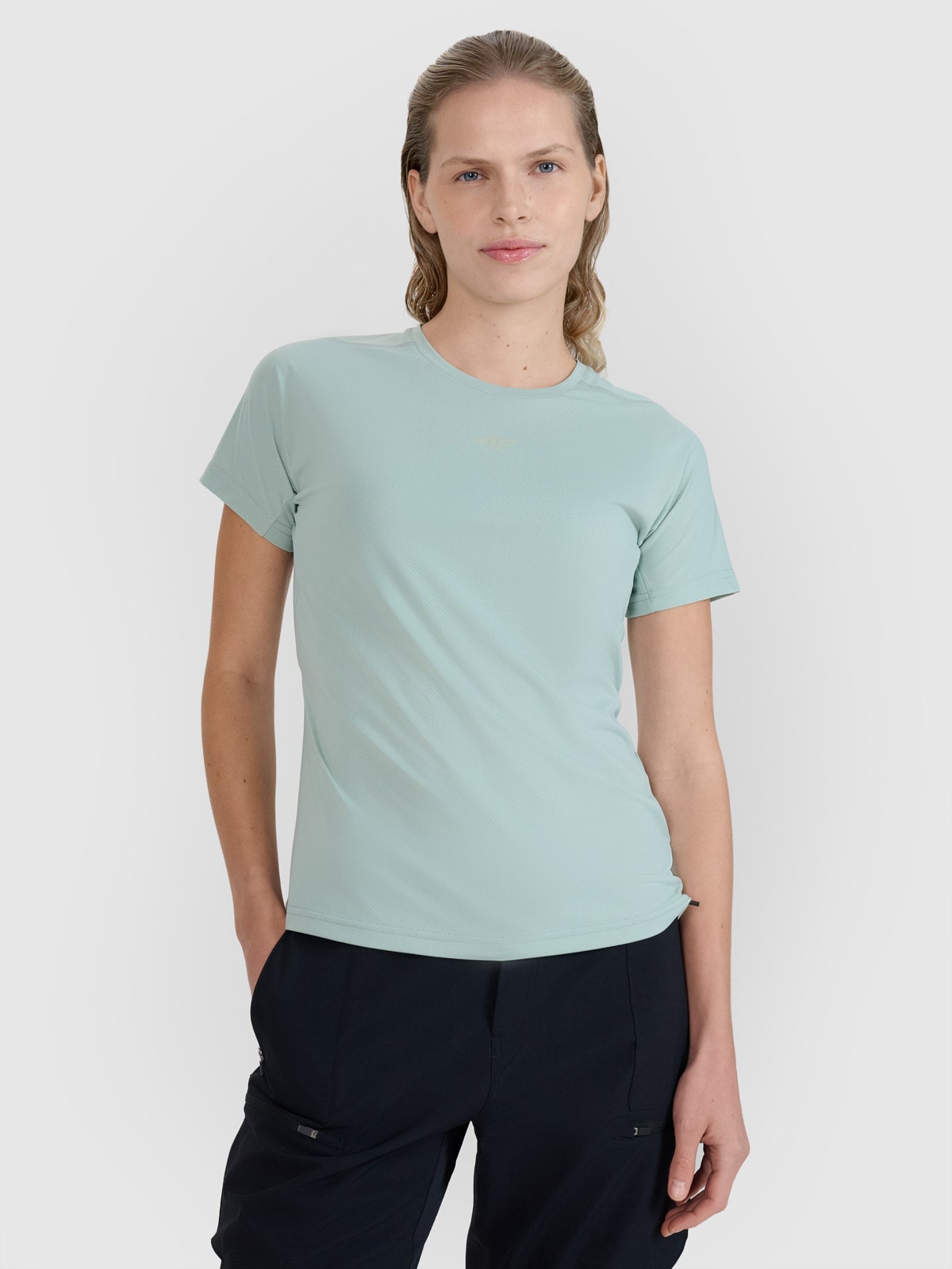 4F Koszulka rowerowa szybkoschnąca damska - turkusowa XL