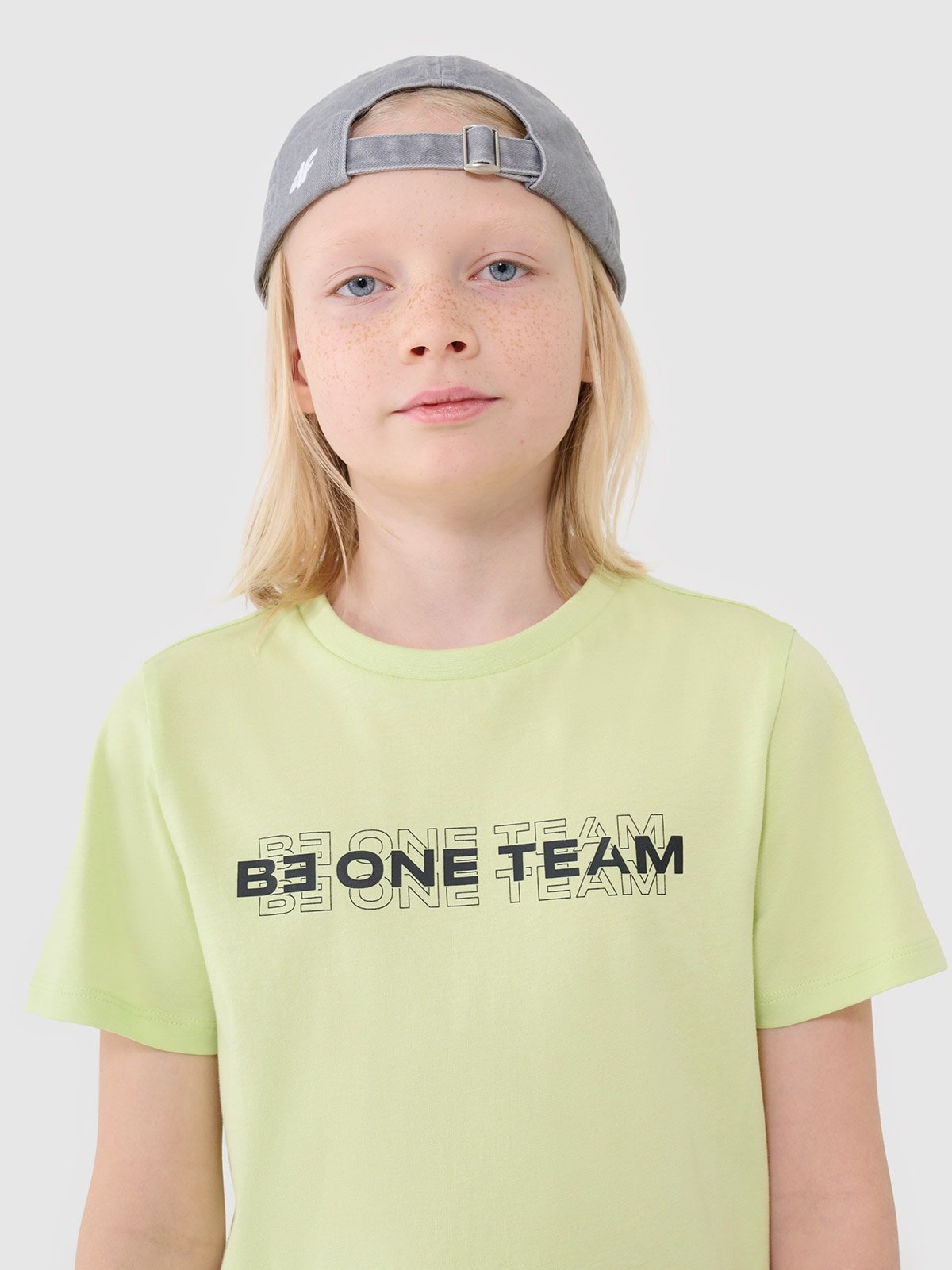 4F T-shirt z nadrukiem chłopięcy - zielony 158 (12-13 lat)