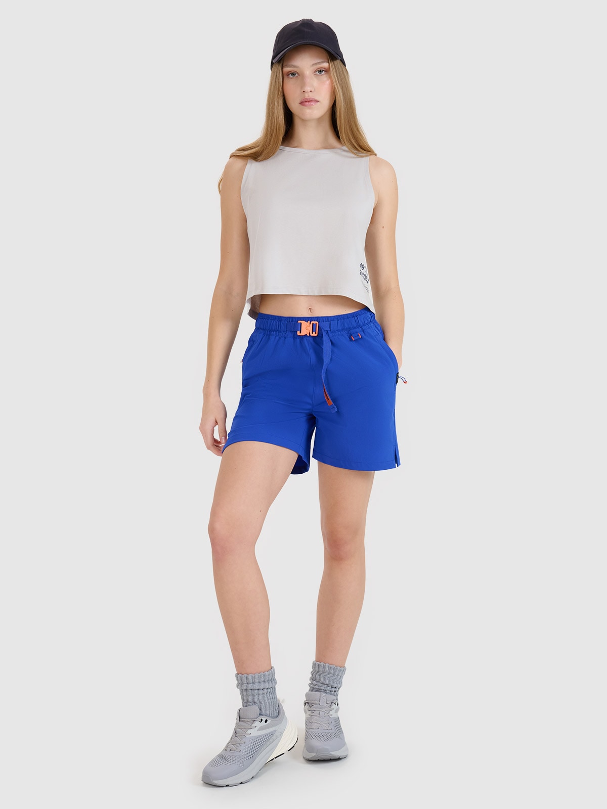 4F Spodenki casual damskie - niebieskie XXL