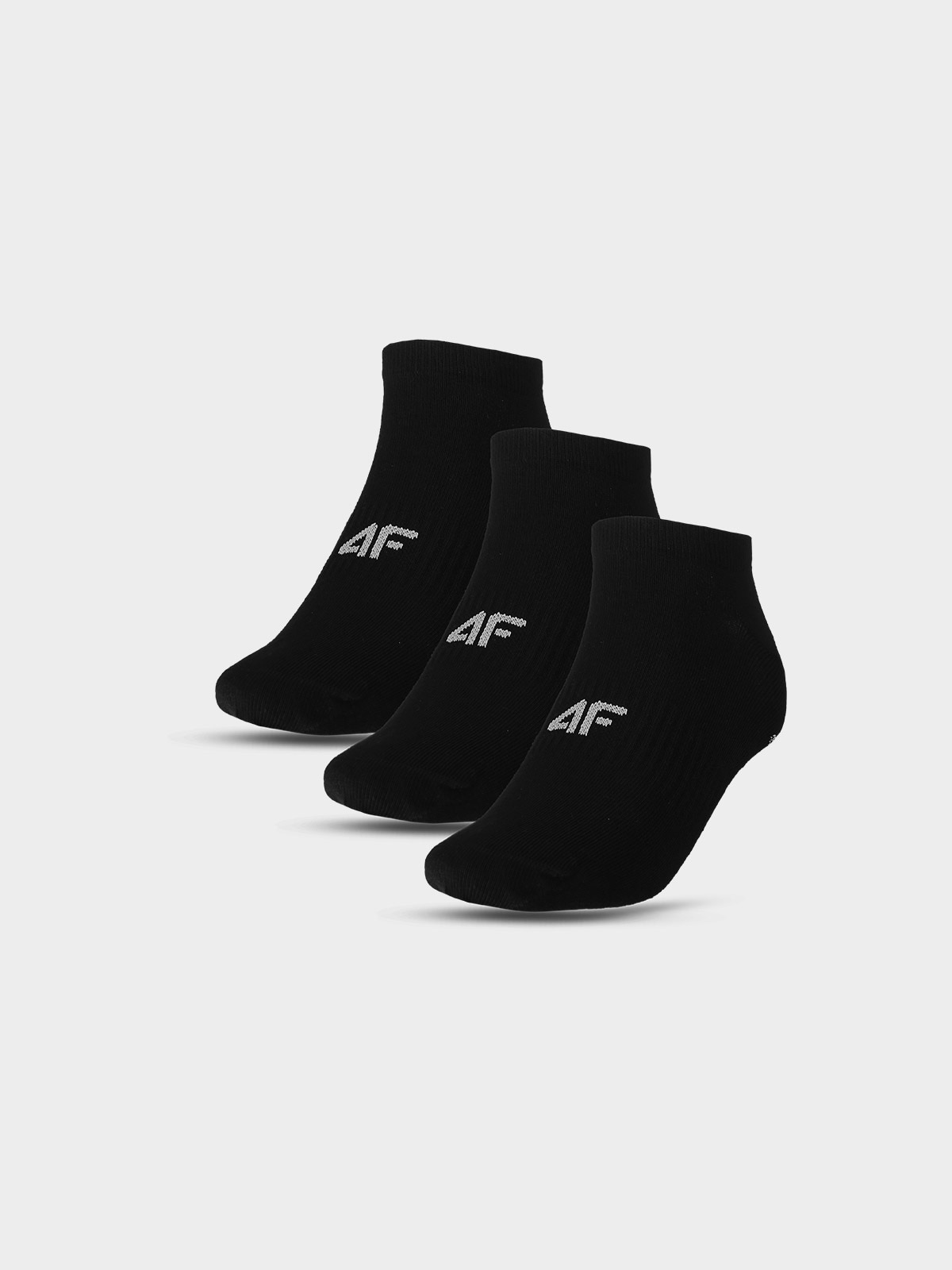 4F Skarpetki casual przed kostkę (3-pack) męskie - czarne 35-38