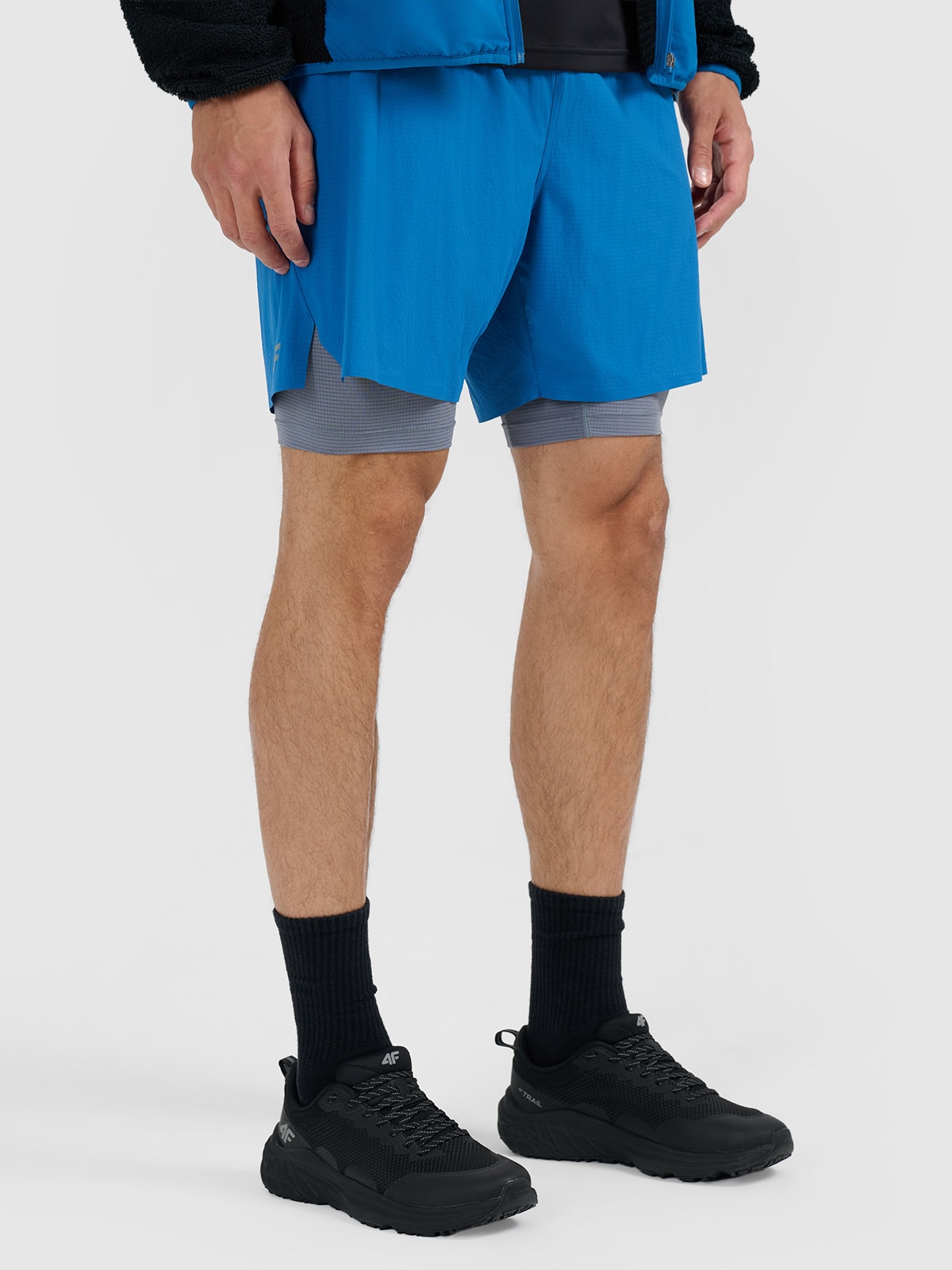 4F Niskie buty do biegania w terenie Original Trail męskie - czarne 43