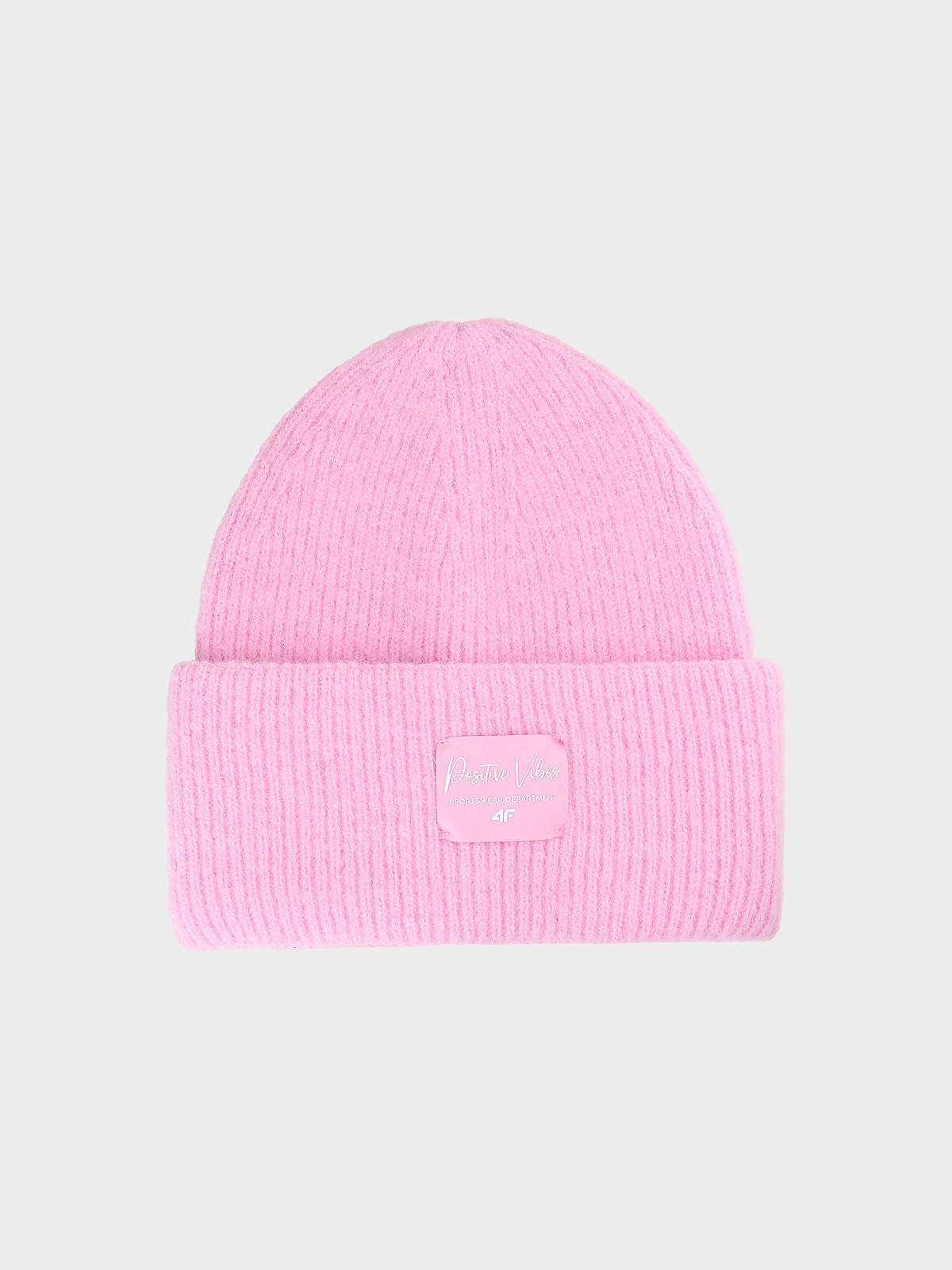 4F Czapka zimowa dziewczęca - różowa Uniwersalny