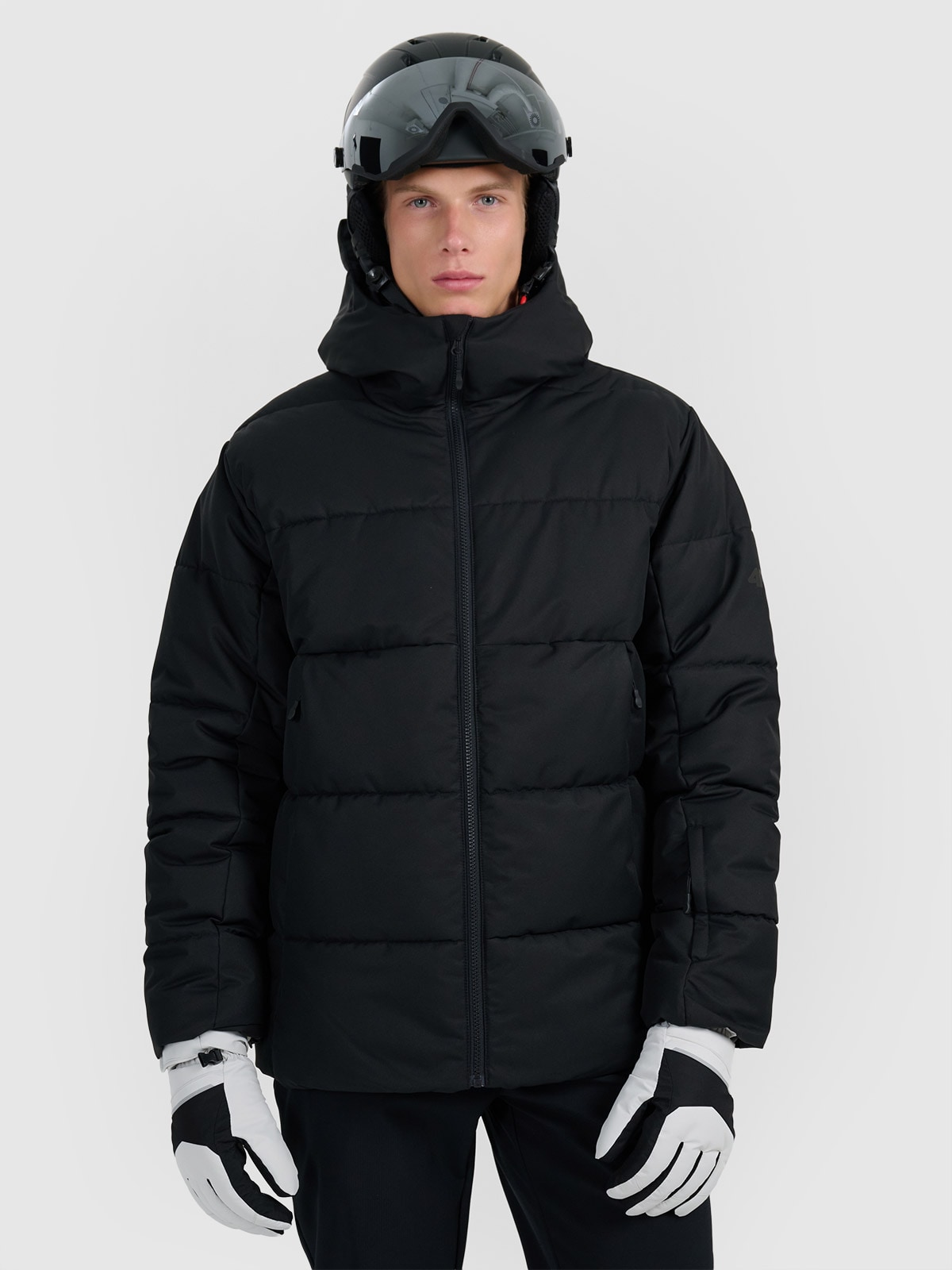 4F Kurtka narciarska membrana 5000 męska - czarna 3XL