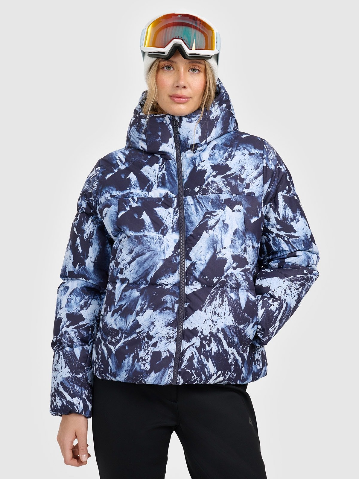 4F Kurtka narciarska membrana 5000 damska - multikolor XS