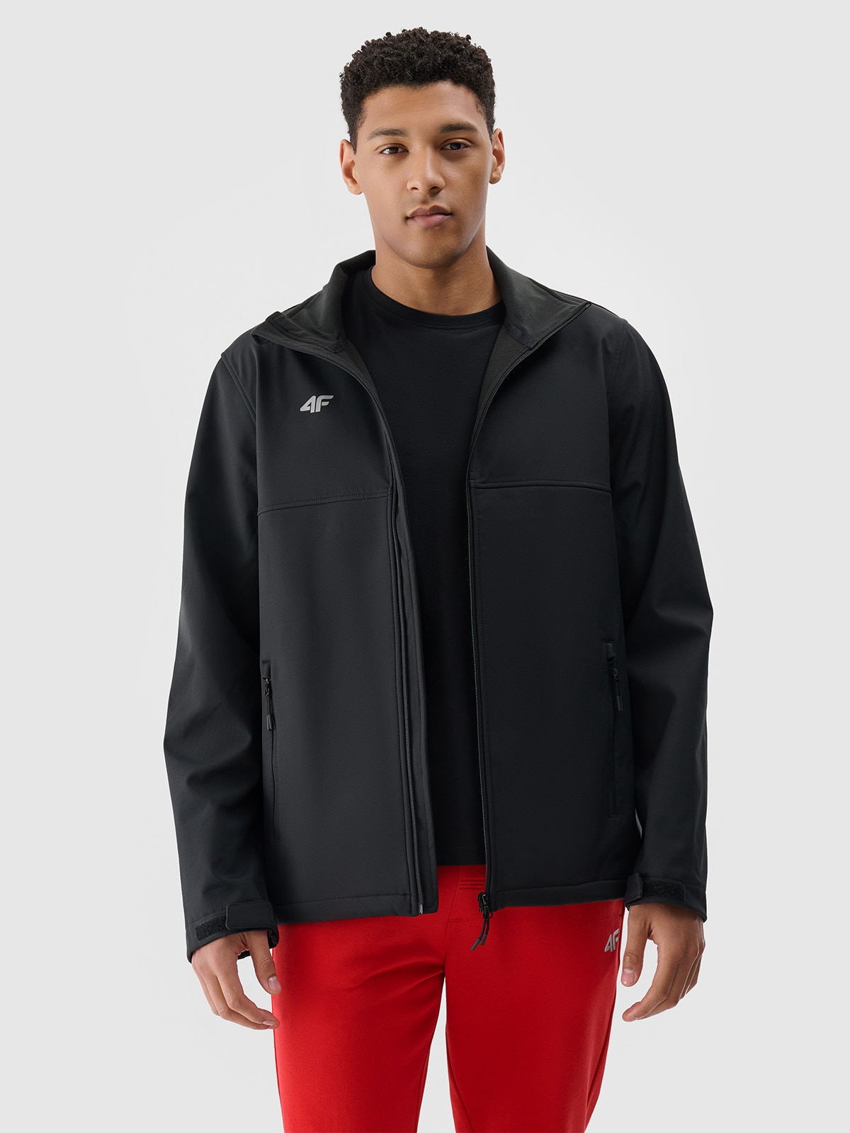4F Softshell wiatroodporny membrana 5000 męski - czarny XXL