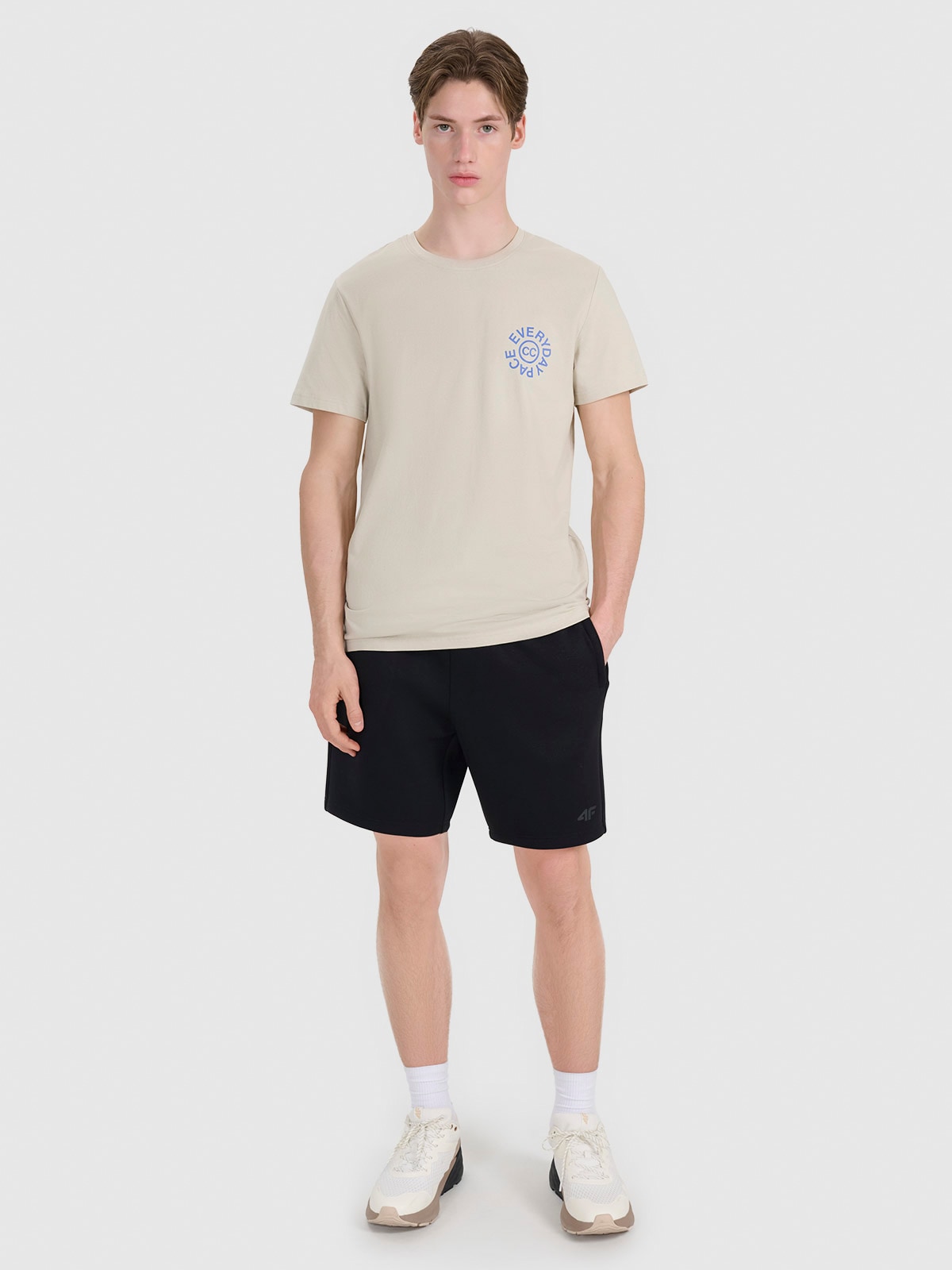 4F Spodenki dresowe męskie - czarne 3XL