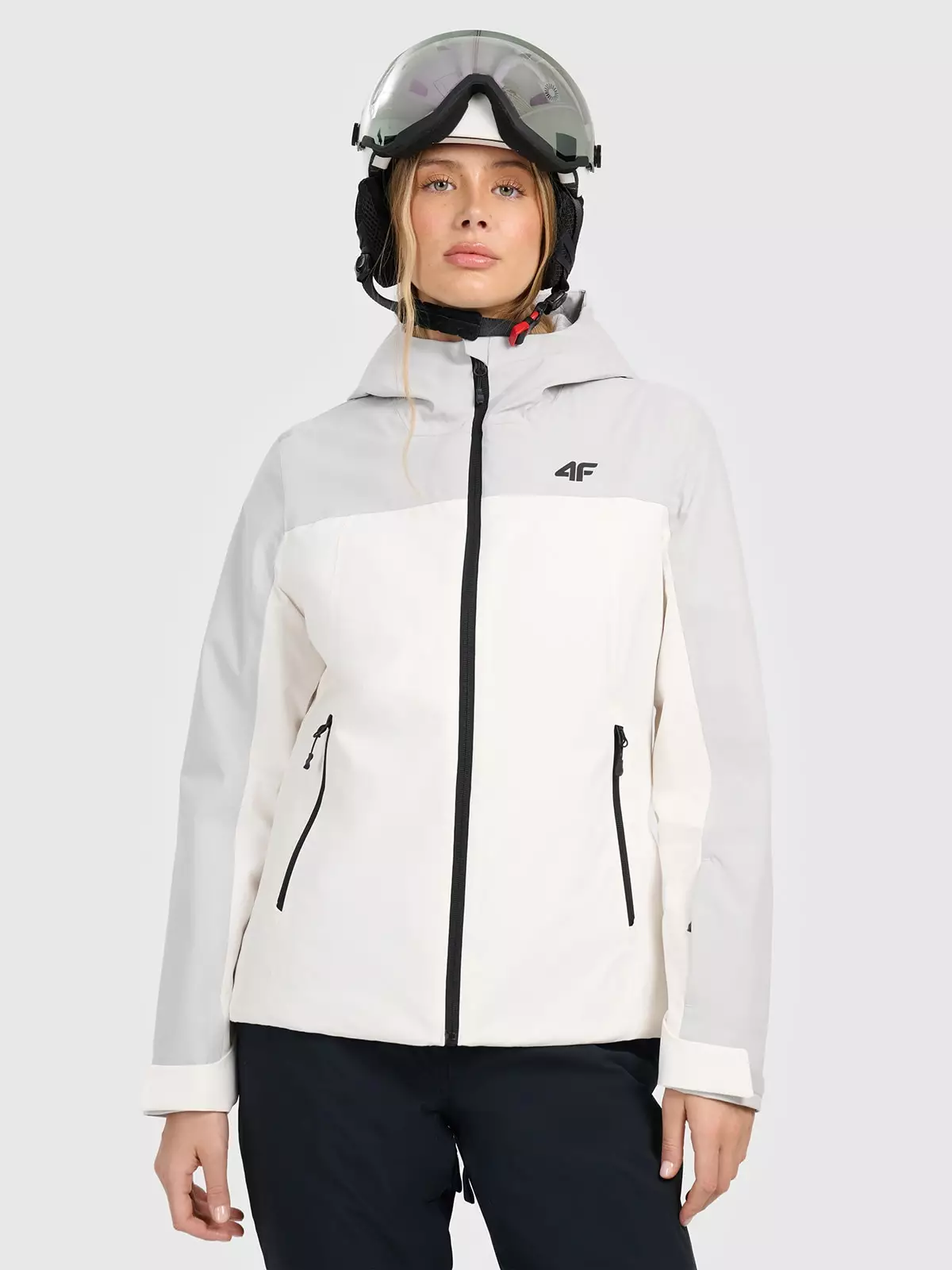 4F Kurtka narciarska membrana 5000 damska - biała XXL