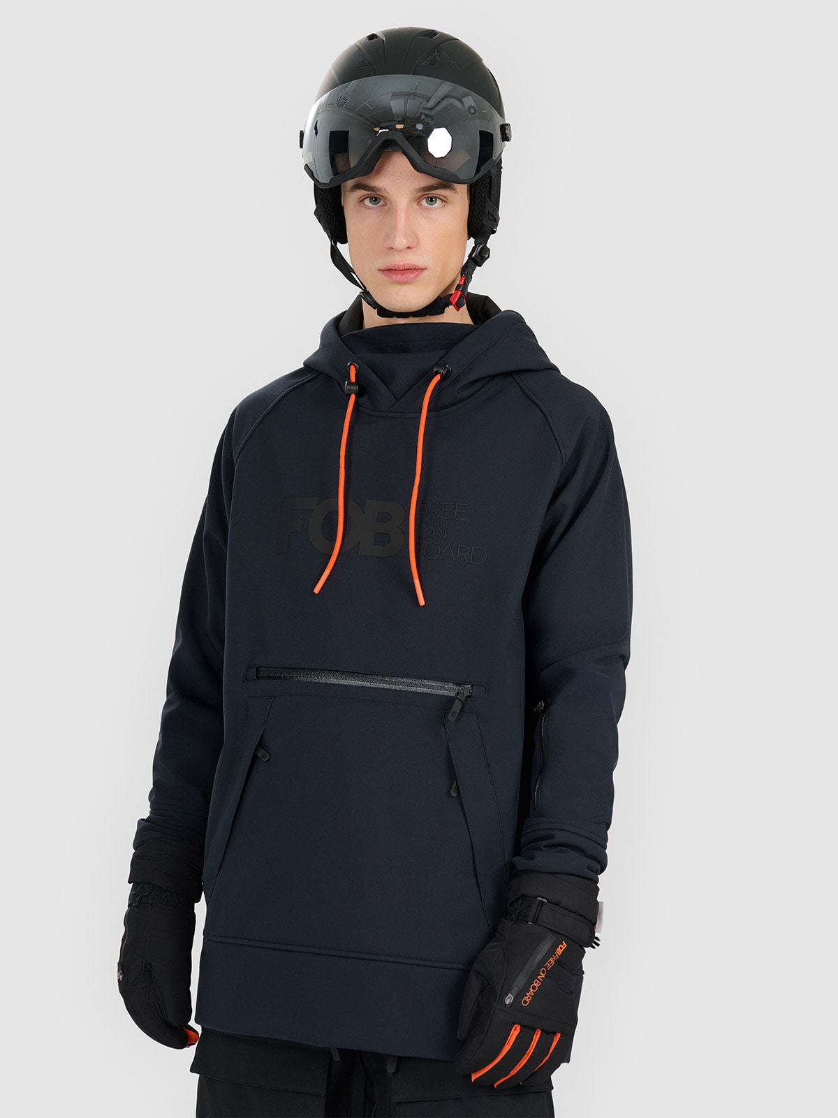 4F Kurtka snowboardowa softshell wiatroodporna membrana 5000 męska - czarna L