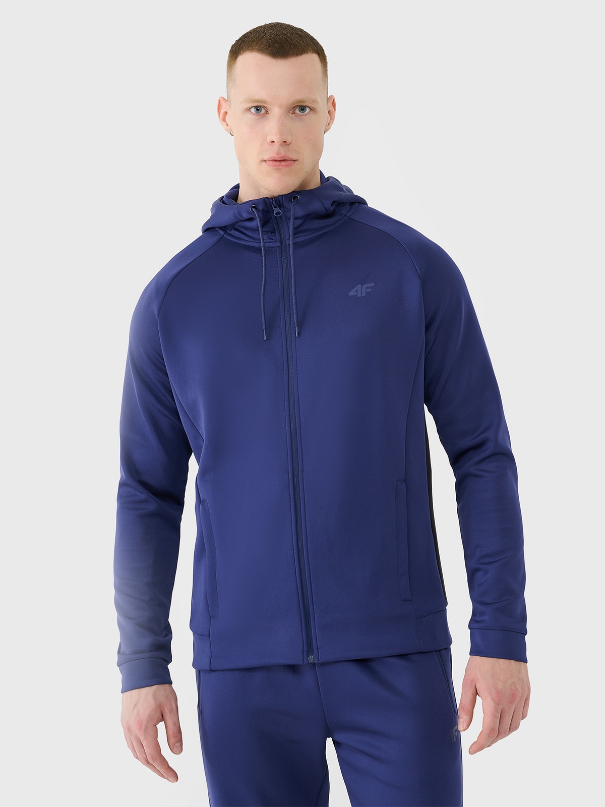 4F Bluza treningowa szybkoschnąca męska - granatowa 3XL