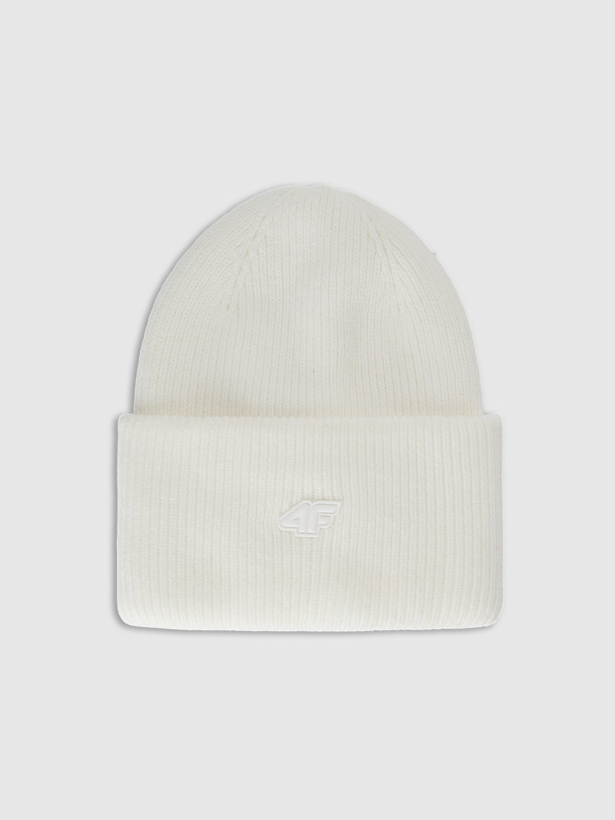 4F Czapka zimowa uniseks - biała Uniwersalny