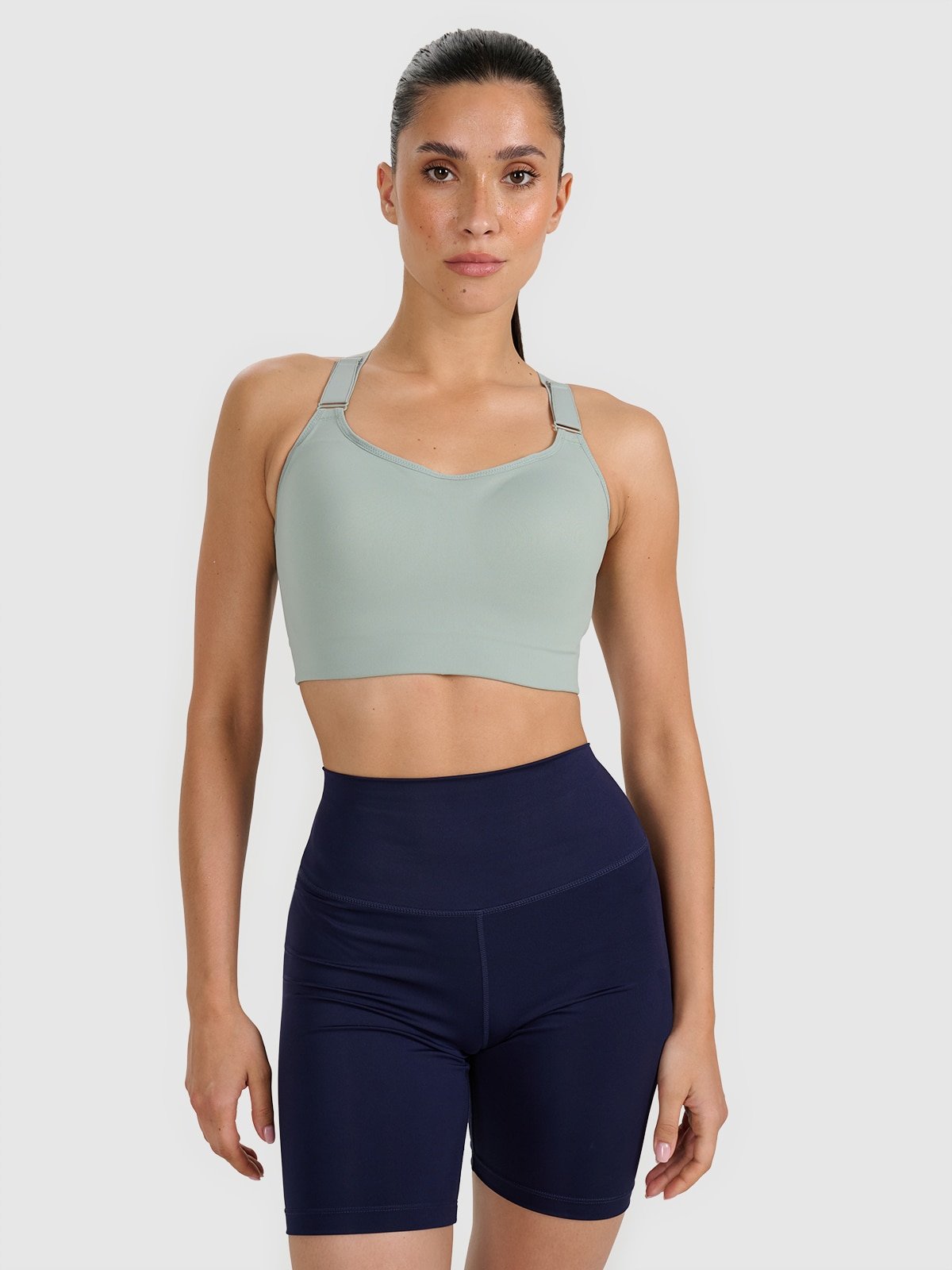 4F Biustonosz treningowy z wysokim wsparciem - zielony M