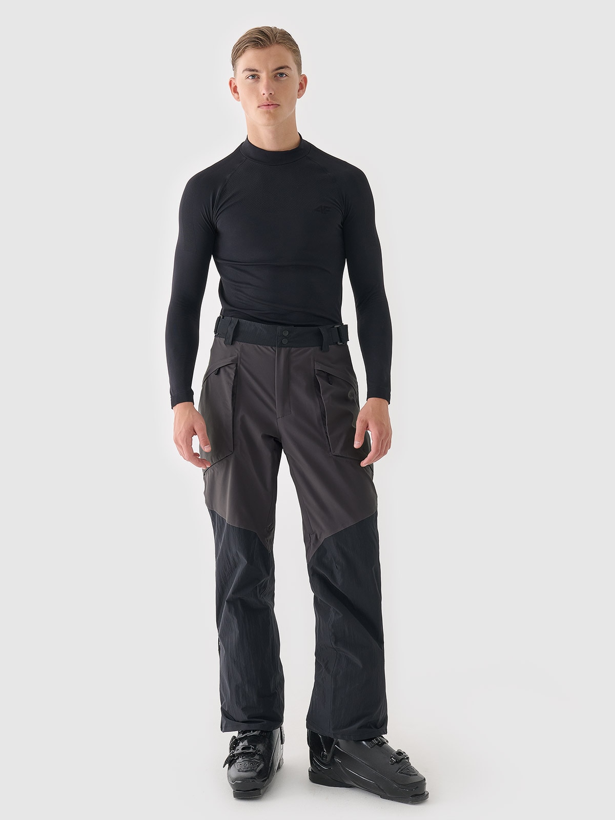 4F Spodnie narciarskie membrana 10000 męskie - szare XXL