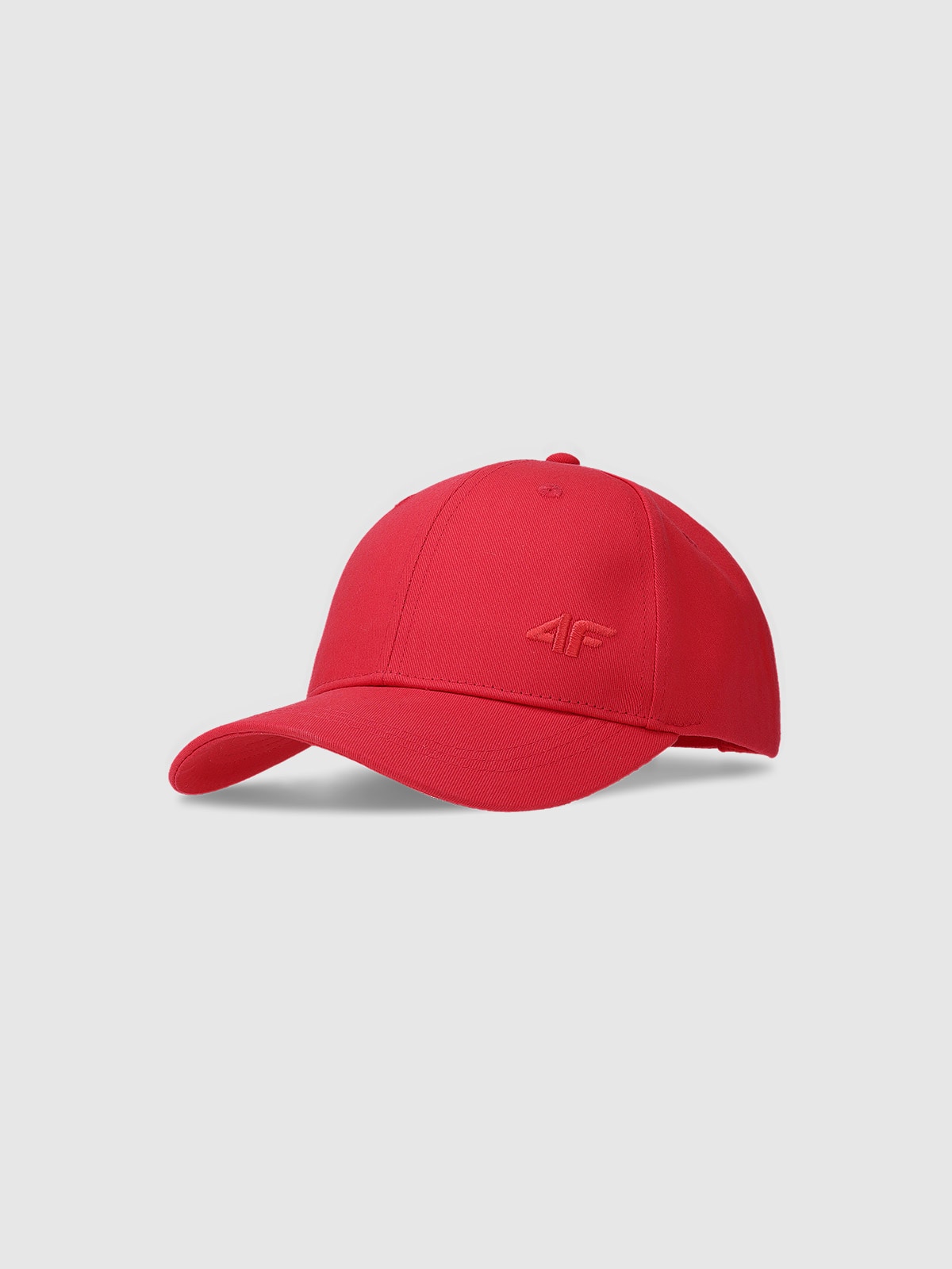 4F Czapka z daszkiem strapback uniseks - czerwona L/XL