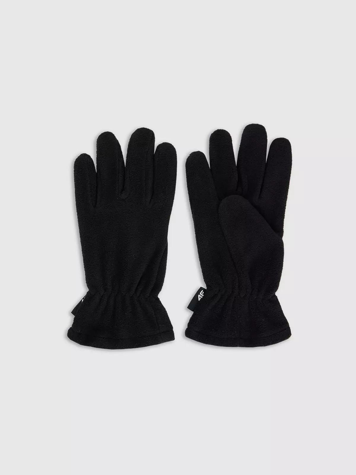 4F Rękawiczki polarowe dziecięce - czarne L/XL
