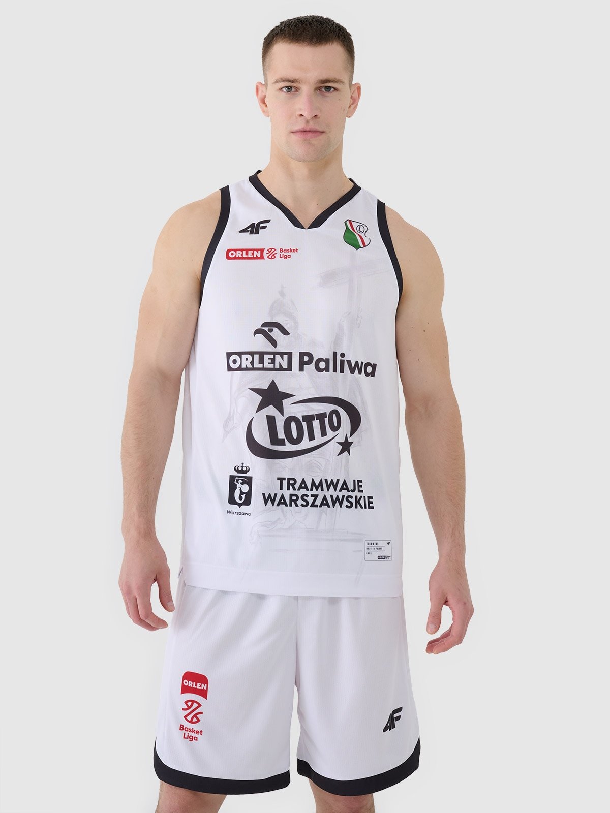 4F Koszulka meczowa replika domowa z sezonu 2024/25 męska 4F x PLK - Legia Warszawa - multikolor S