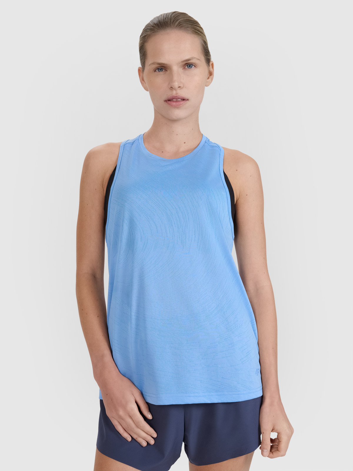 4F Top do biegania regular szybkoschnący damski - granatowy L