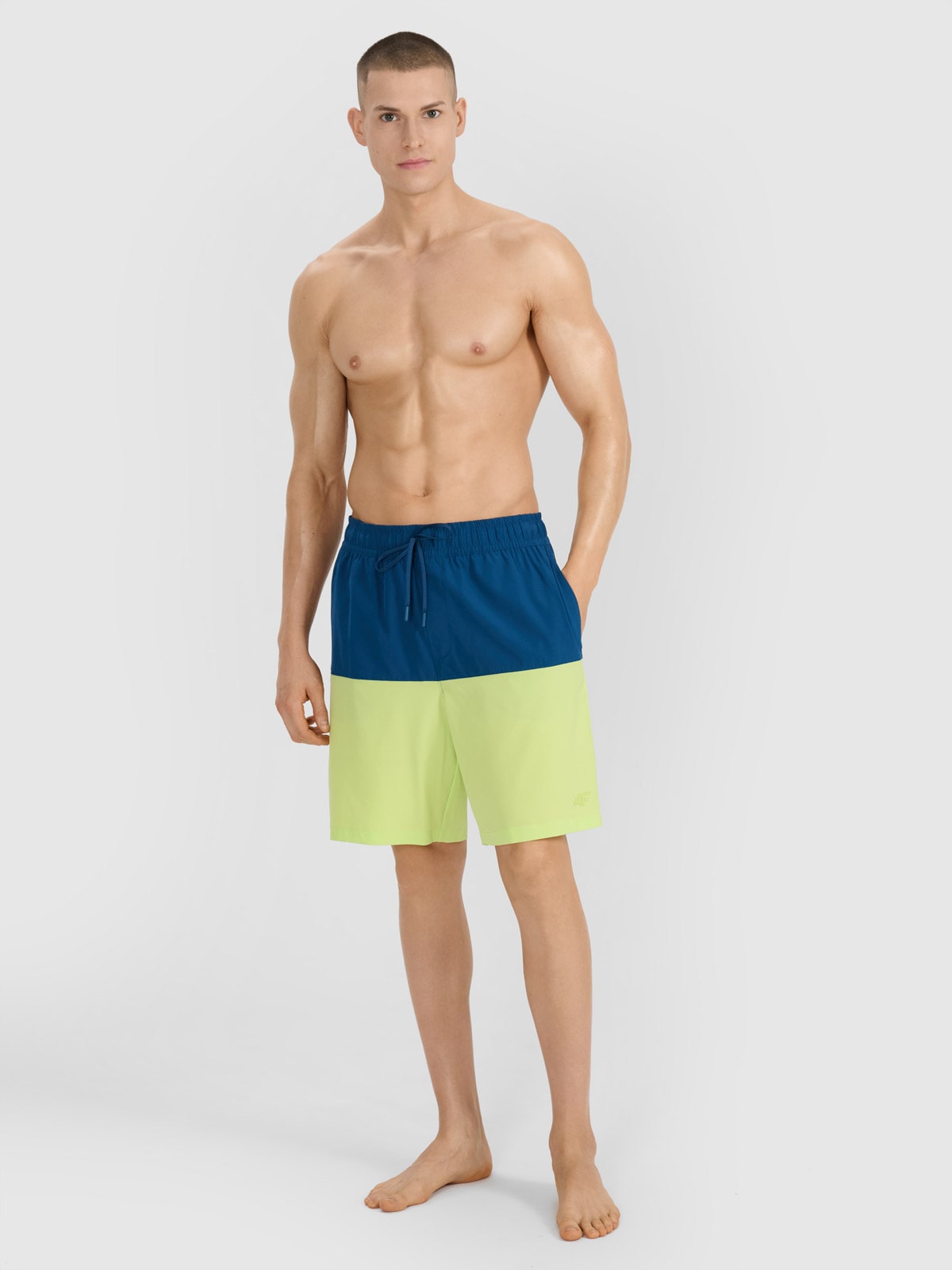 4F Spodenki plażowe męskie - zielone XL