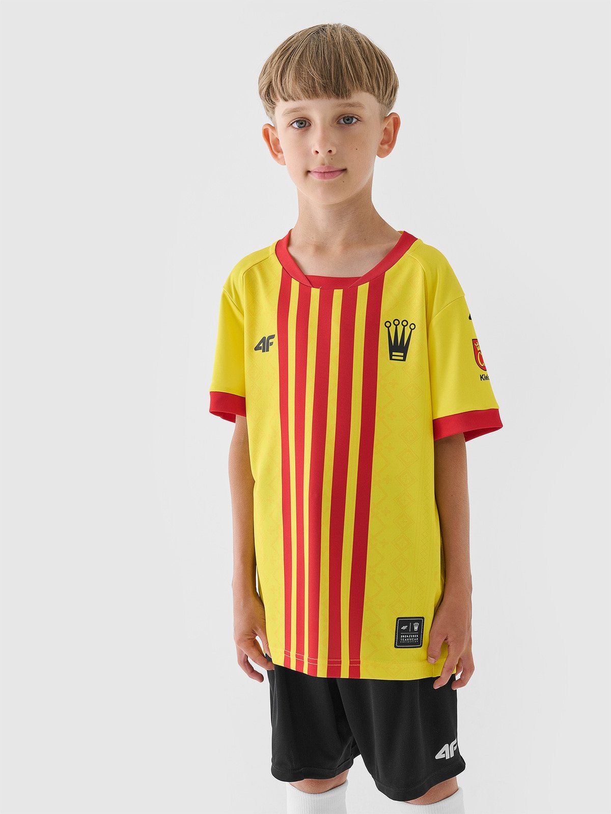 4F Koszulka klubowa domowa z sezonu 2024/25 chłopięca 4F x Korona Kielce - multikolor 134/140 (8-10 lat)
