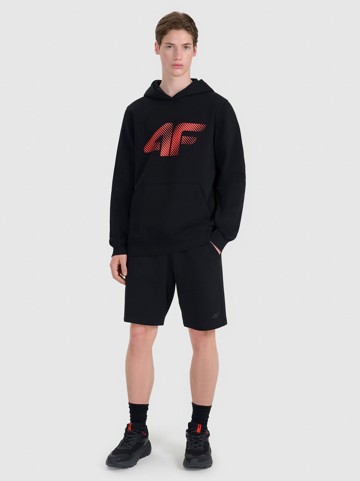 4F Spodenki dresowe męskie - czarne XXL