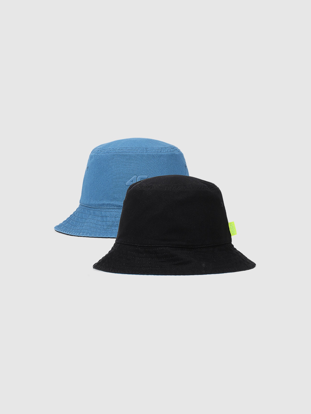 4F Kapelusz dwustronny bucket hat męski - czarny S/M