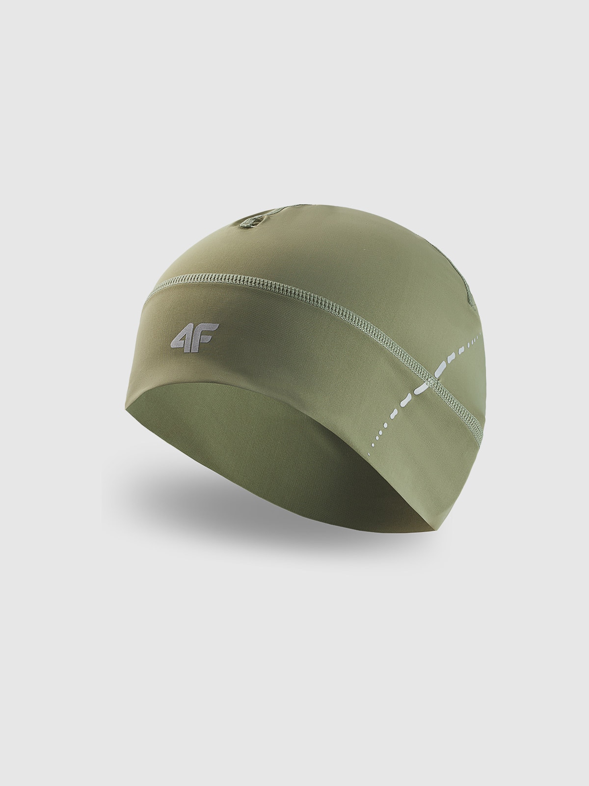 4F Czapka do biegania uniseks - oliwkowa L/XL