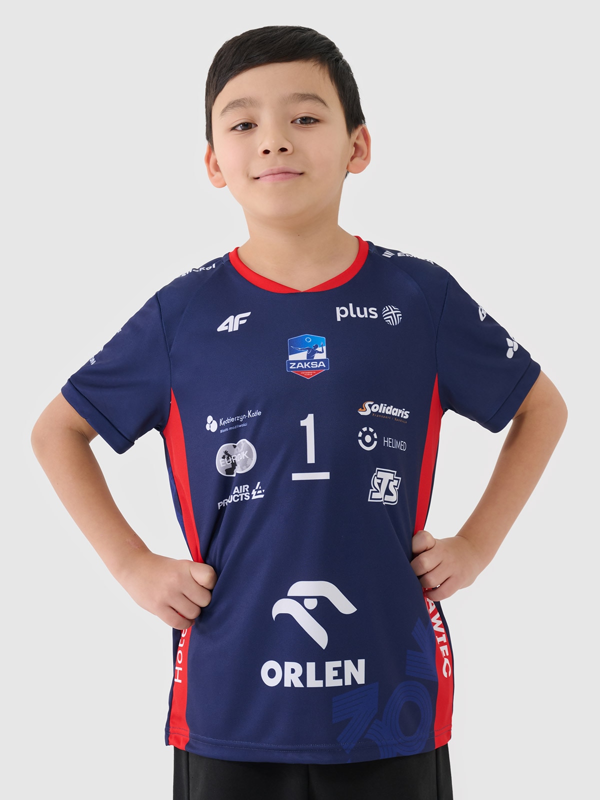 4F Koszulka meczowa replika wyjazdowa z sezonu 2024/2025 dziecięca 4F x Zaksa Kędzierzyn-Koźle - Kurek - multikolor 146/152 (10-12 lat)