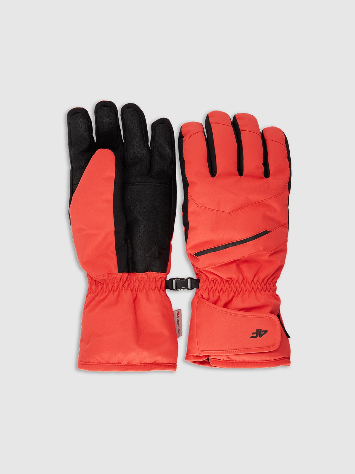 4F Rękawiczki narciarskie Thinsulate męskie - czerwone M