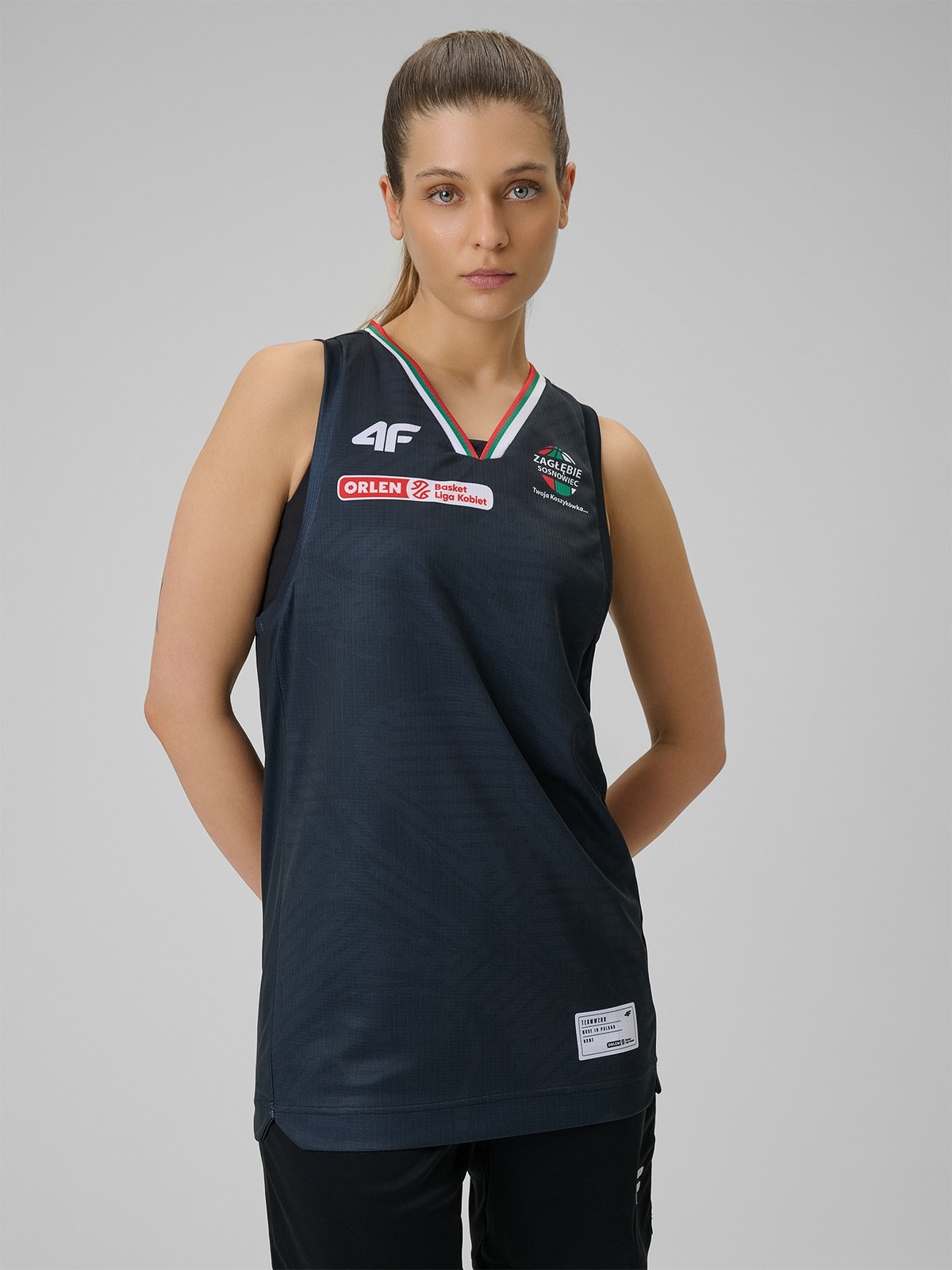 4F Koszulka meczowa replika wyjazdowa z sezonu 2025/26 męska 4F x Zagłębie Sosnowiec - czarna XL