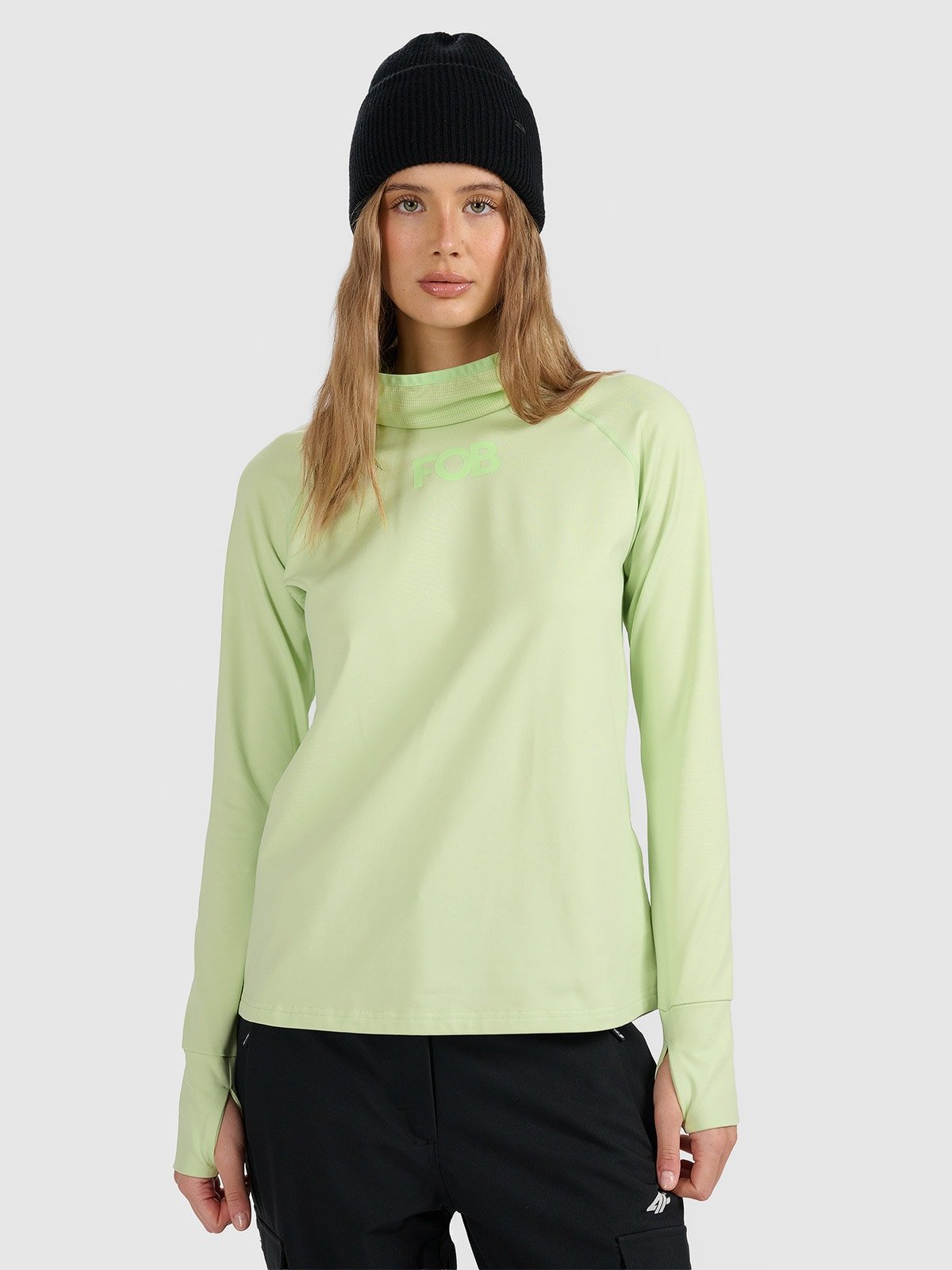 4F Bielizna termiczna ocieplana (góra) damska - zielona M