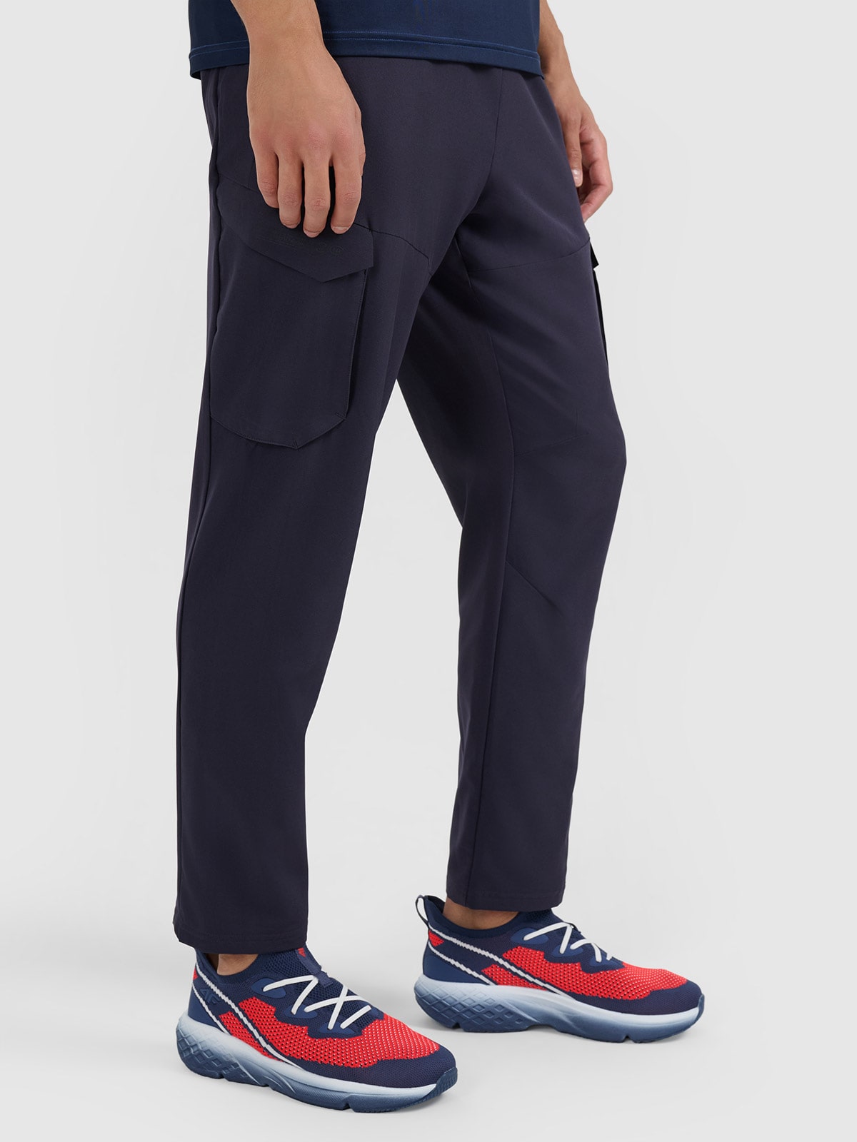 4F Niskie sneakersy Velocity E-knit męskie - czerwone 43