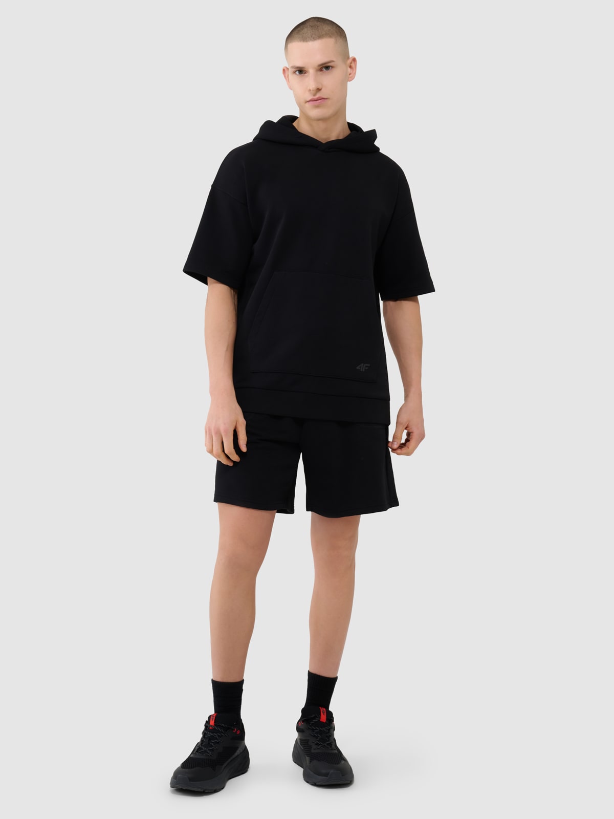 4F Spodenki dresowe uniseks - czarne XS