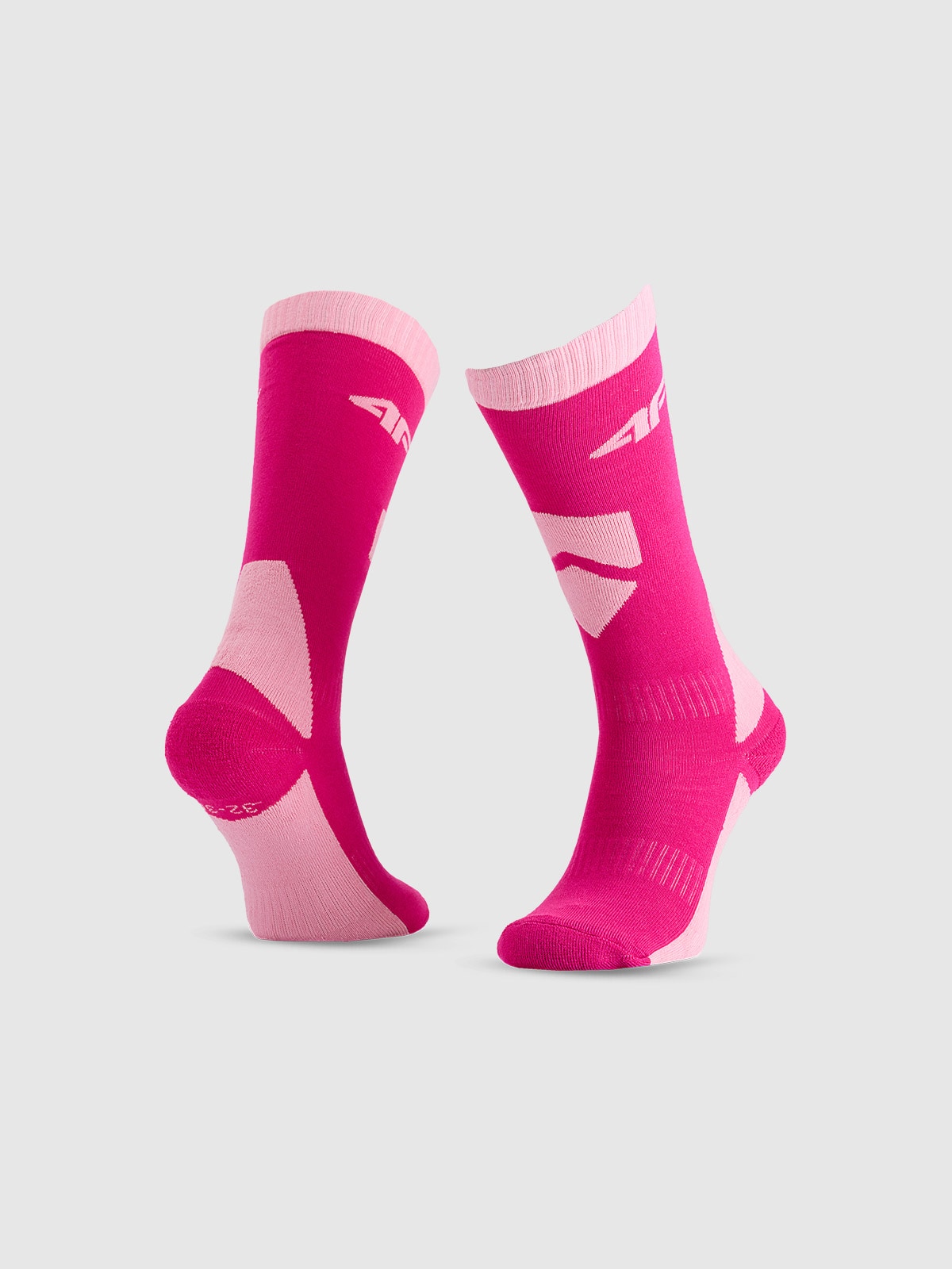 4F Skarpety narciarskie dziewczęce - różowe 35-37