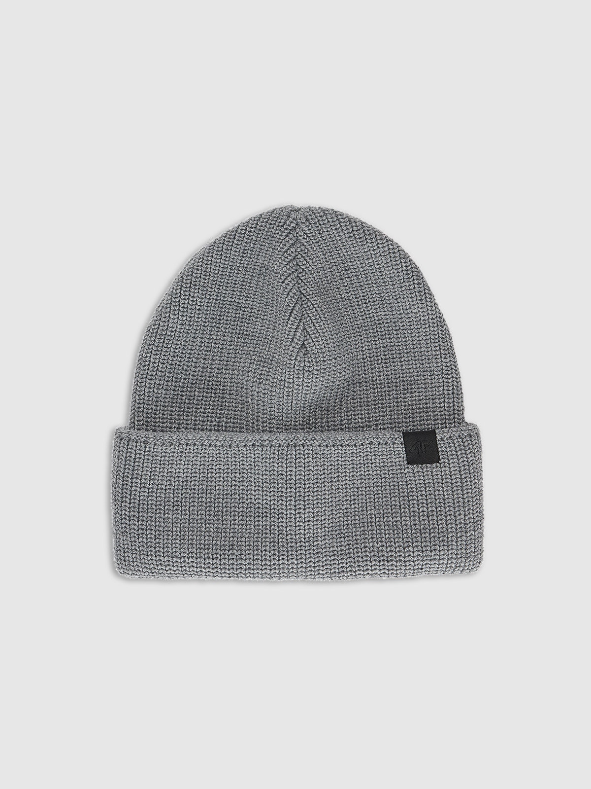 4F Czapka beanie z wełną merino uniseks - szara Uniwersalny