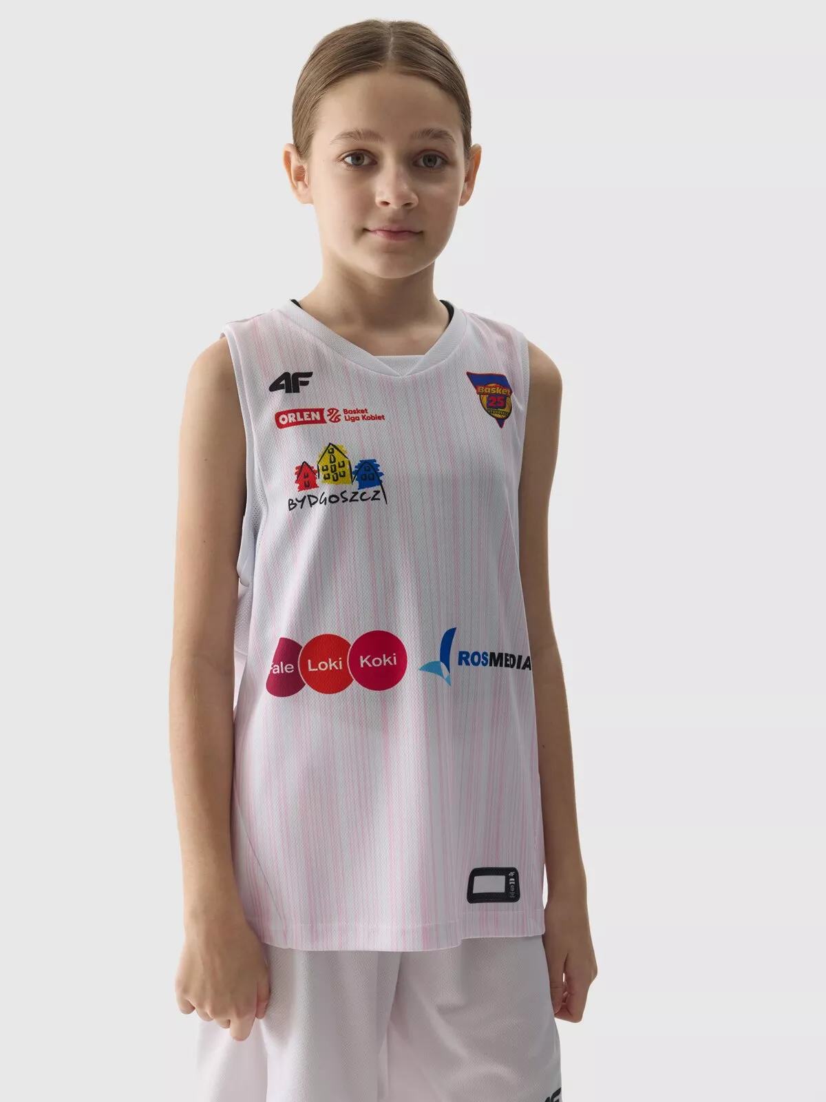 4F Tank top replika domowy z sezonu 2023/24 dziecięcy 4F x KS Basket 25 Bydgoszcz - multikolor 158/164 (12-14 lat)