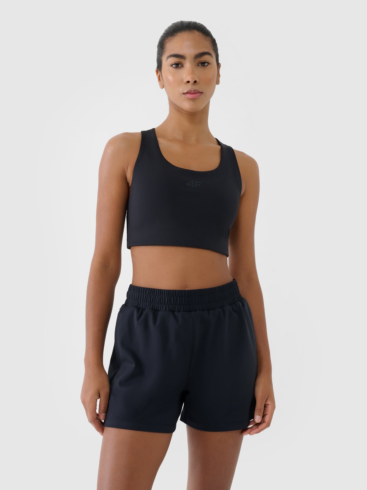 4F Spodenki treningowe szybkoschnące damskie - czarne M